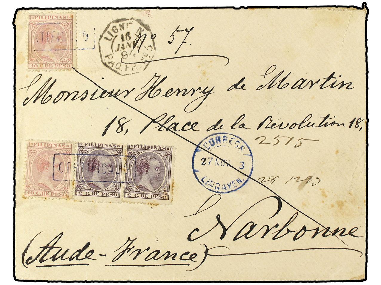 Lot 1012 - Philippines  -  Soler Y Llach Stamps and Covers of the World