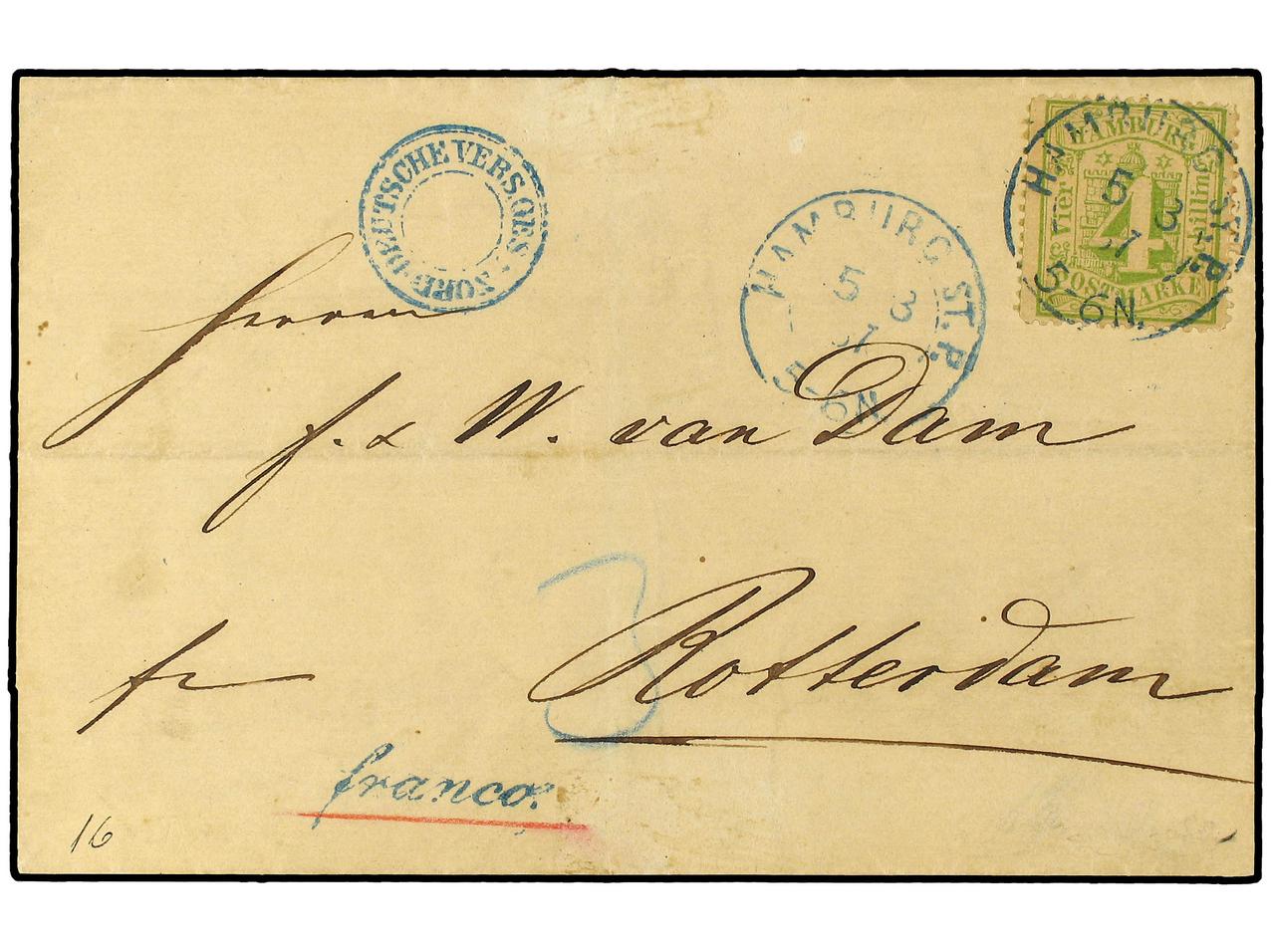 Lot 479 - german states hamburg - Soler Y Llach Stamps and Covers of the World Lot 479 - german states hamburg - Soler Y Llach Stamps and Covers of the World