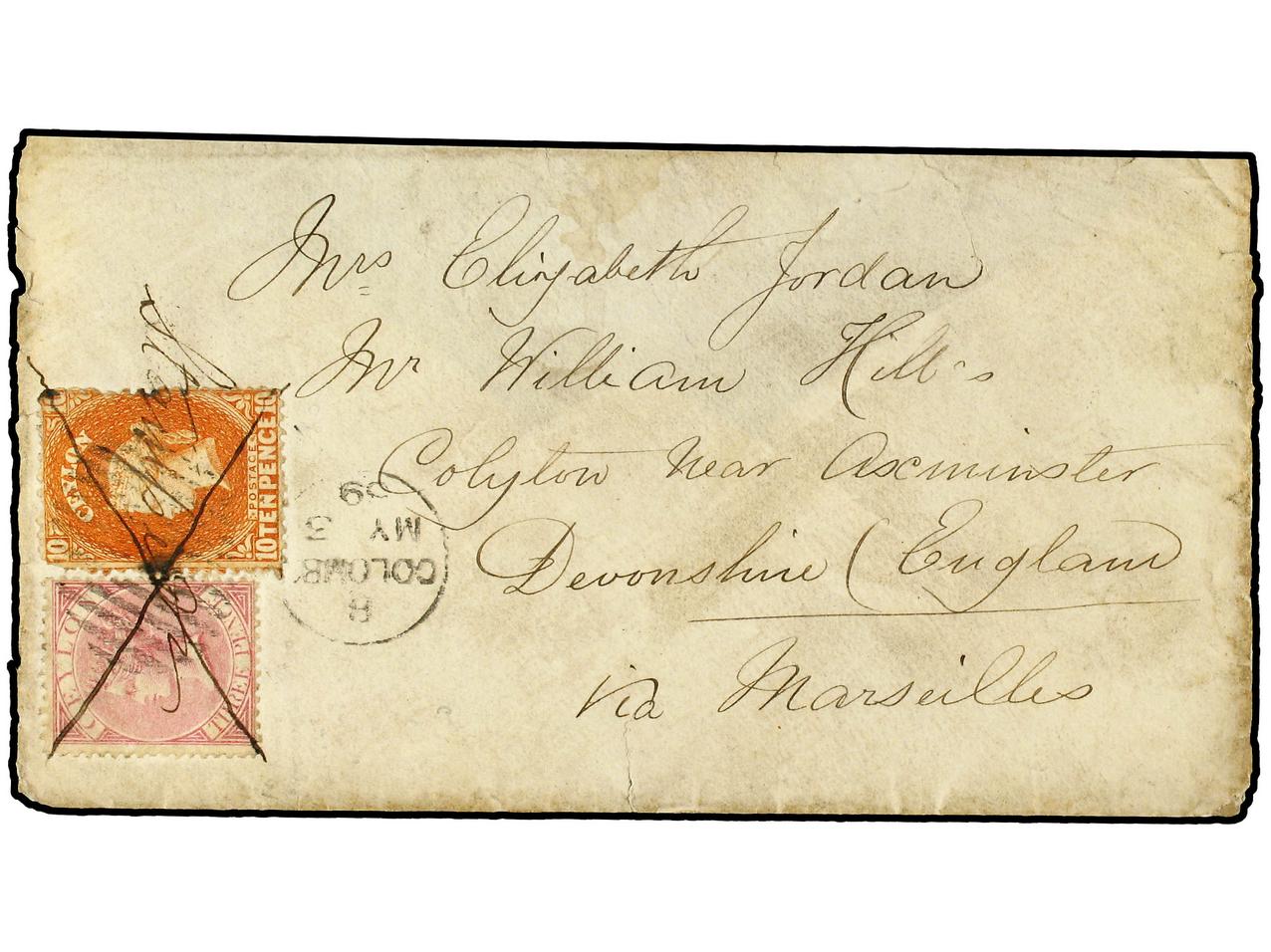 Lot 965 - british colonies Ceylon - Soler Y Llach Stamps and Postal History of Spain, featuring China, Colombia – Prephilatelic Spanish period –, British Colonies, Japan, Portugal and Switzerland Lot 965 - british colonies Ceylon - Soler Y Llach Stamps and Postal History of Spain, featuring China, Colombia – Prephilatelic Spanish period –, British Colonies, Japan, Portugal and Switzerland