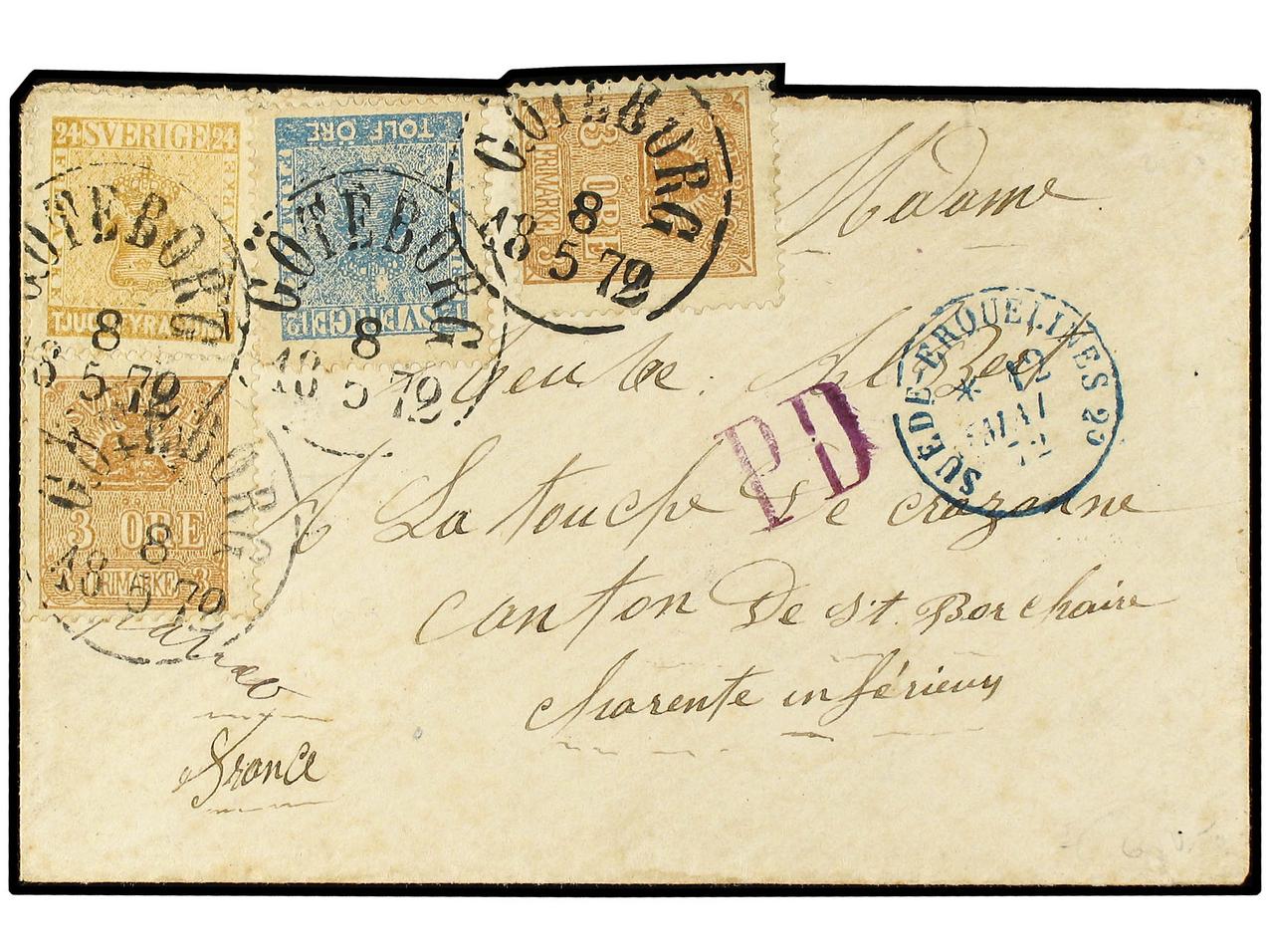 Lot 1849 - Sweden  -  Soler Y Llach B.P.O. Abroad, Philippines Postal Rates and 1880-1899 period and Philippines, Cuba and Puerto Rico Postal Stationery
