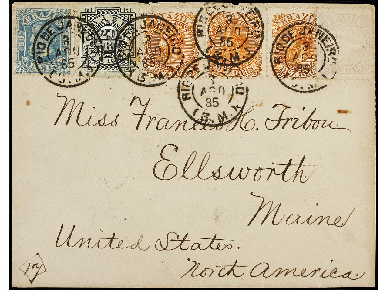 Lot 131 - brazil  -  Soler Y Llach Stamps and Postal History of Spain, featuring China, Colombia – Prephilatelic Spanish period –, British Colonies, Japan, Portugal and Switzerland
