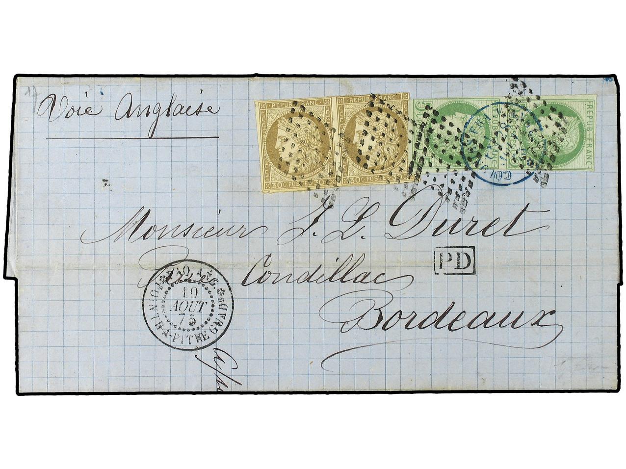 Lot 356 - french colonies guadeloupe - Soler Y Llach Stamps and Covers of the World Lot 356 - french colonies guadeloupe - Soler Y Llach Stamps and Covers of the World