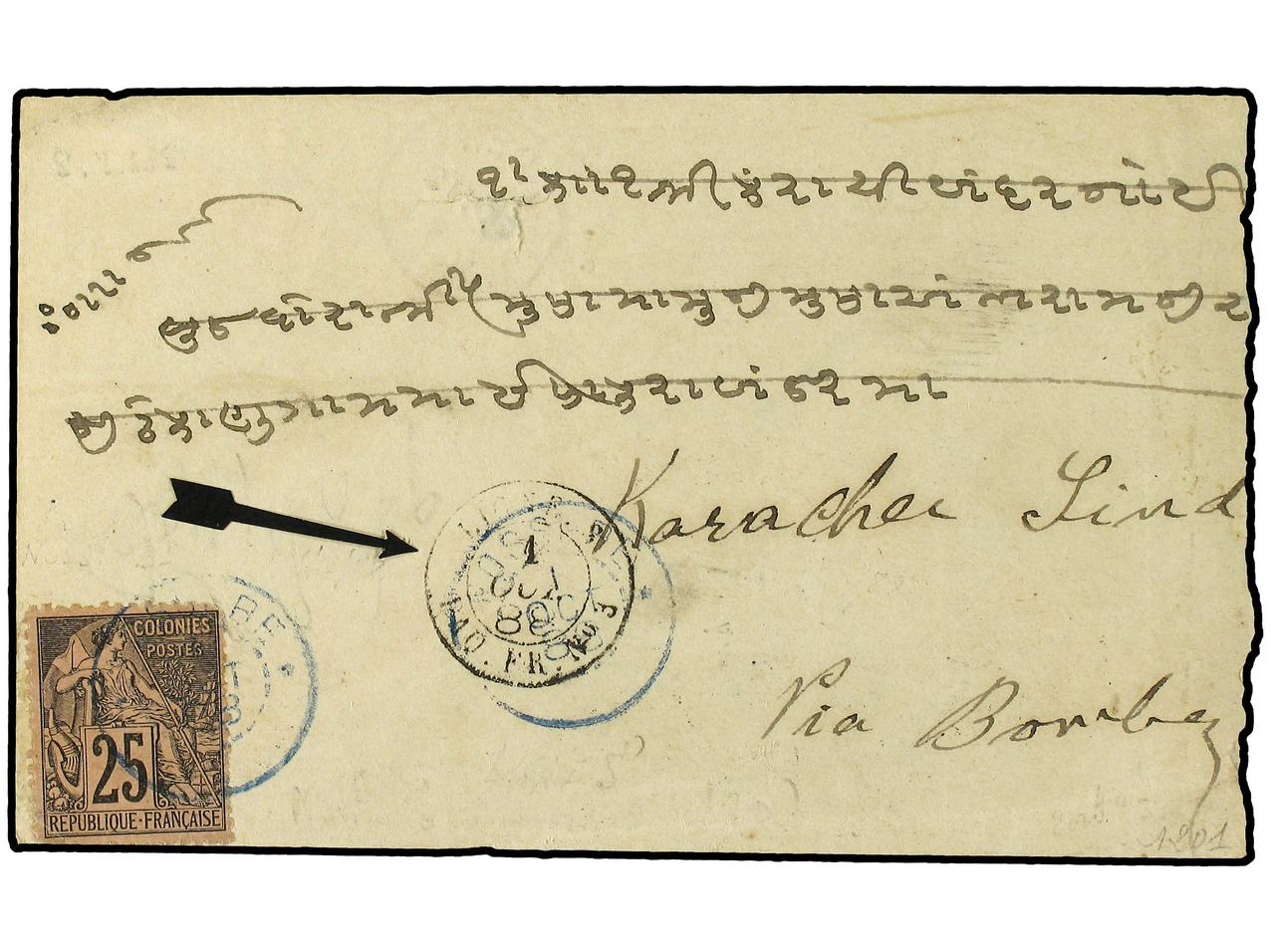 Lot 439 - french colonies Nosy Be -  Soler Y Llach Stamps and Covers of the World