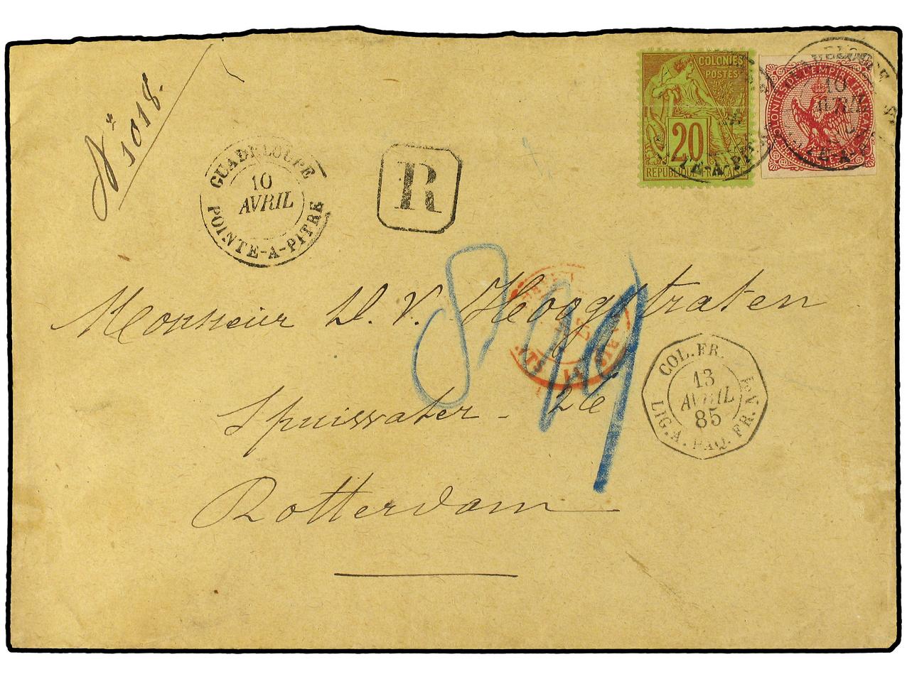 Lot 363 - french colonies guadeloupe - Soler Y Llach Stamps and Covers of the World Lot 363 - french colonies guadeloupe - Soler Y Llach Stamps and Covers of the World