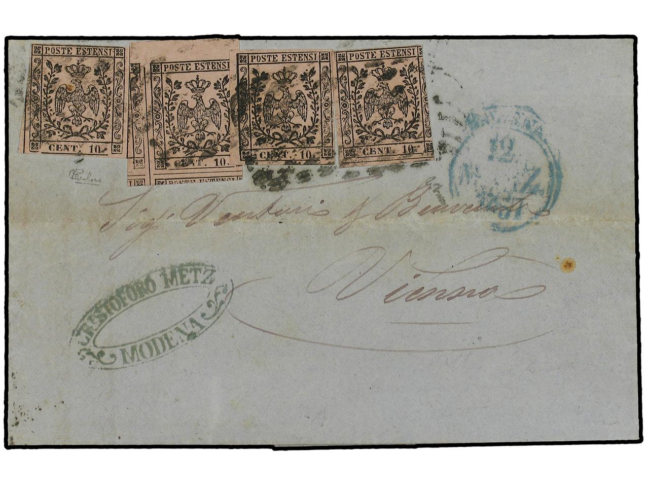 Lot 764 - italian states modena - Soler Y Llach Stamps and Covers of the World Lot 764 - italian states modena - Soler Y Llach Stamps and Covers of the World