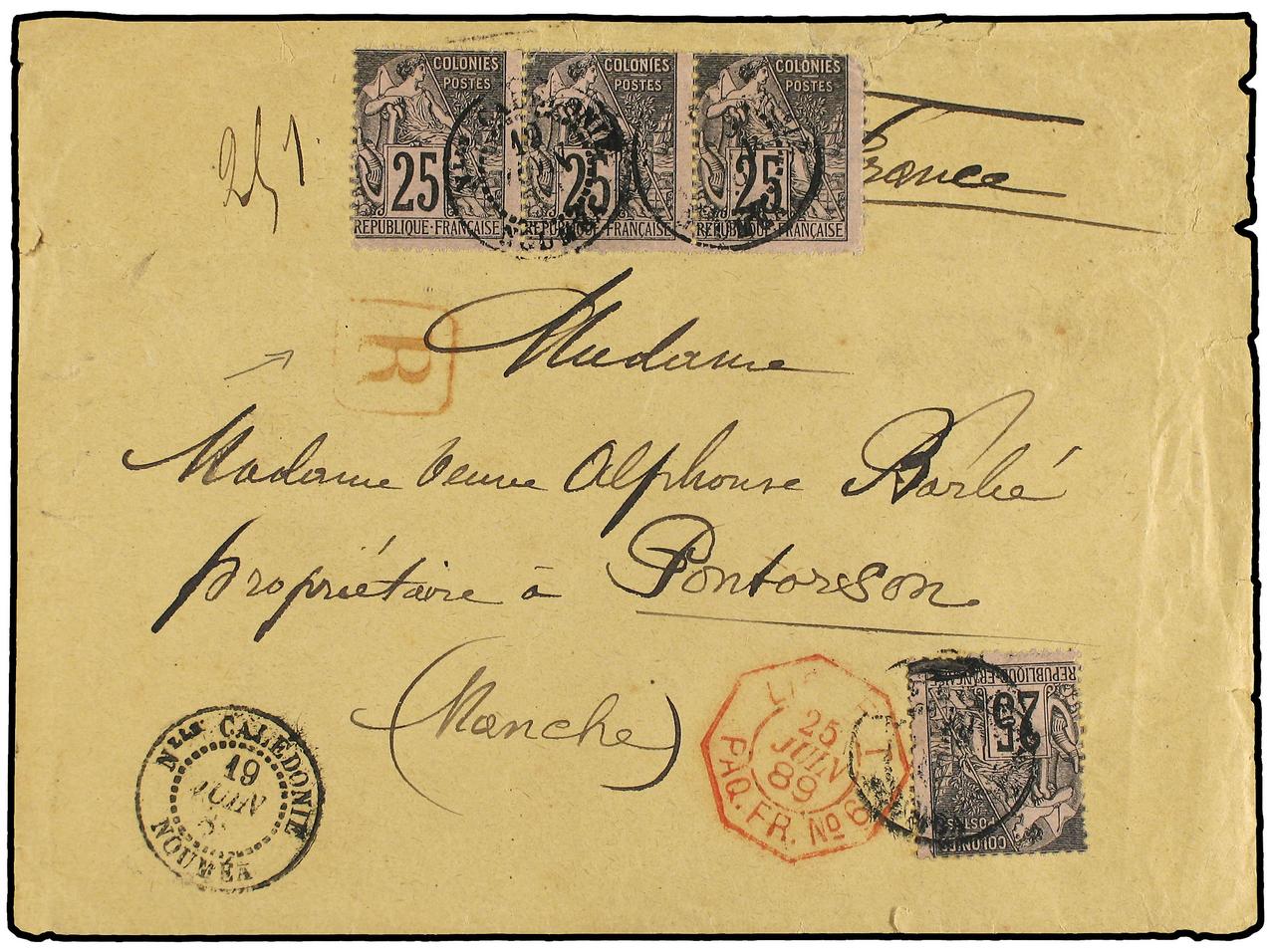 Lot 434 - french colonies new caledonia -  Soler Y Llach Stamps and Covers of the World