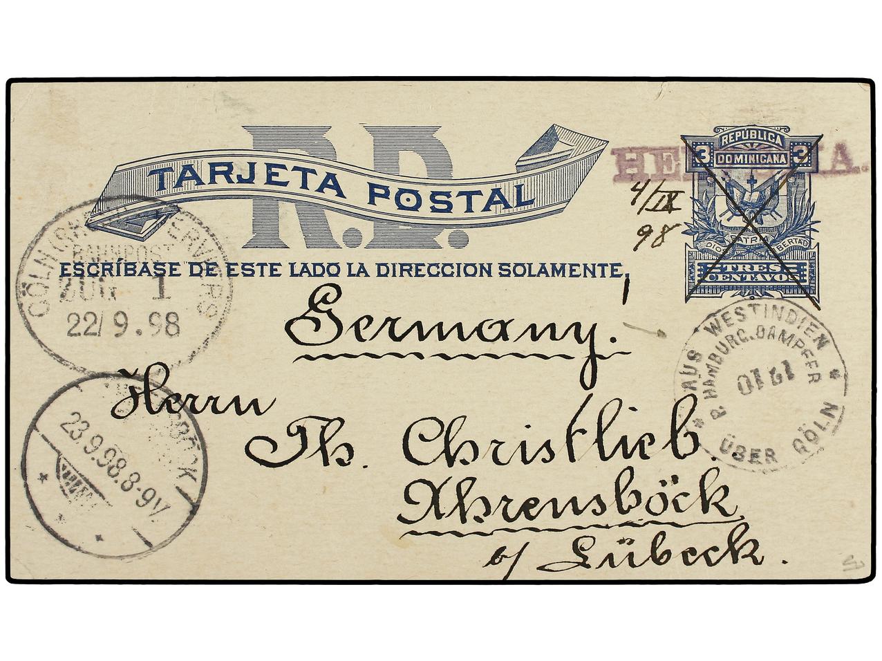 Lot 255 - dominican republic - Soler Y Llach Stamps and Covers of the World - Day 1 Lot 255 - dominican republic - Soler Y Llach Stamps and Covers of the World - Day 1