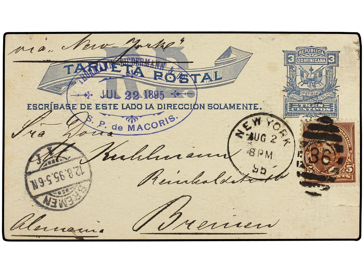 Lot 254 - dominican republic - Soler Y Llach Stamps and Covers of the World - Day 1 Lot 254 - dominican republic - Soler Y Llach Stamps and Covers of the World - Day 1