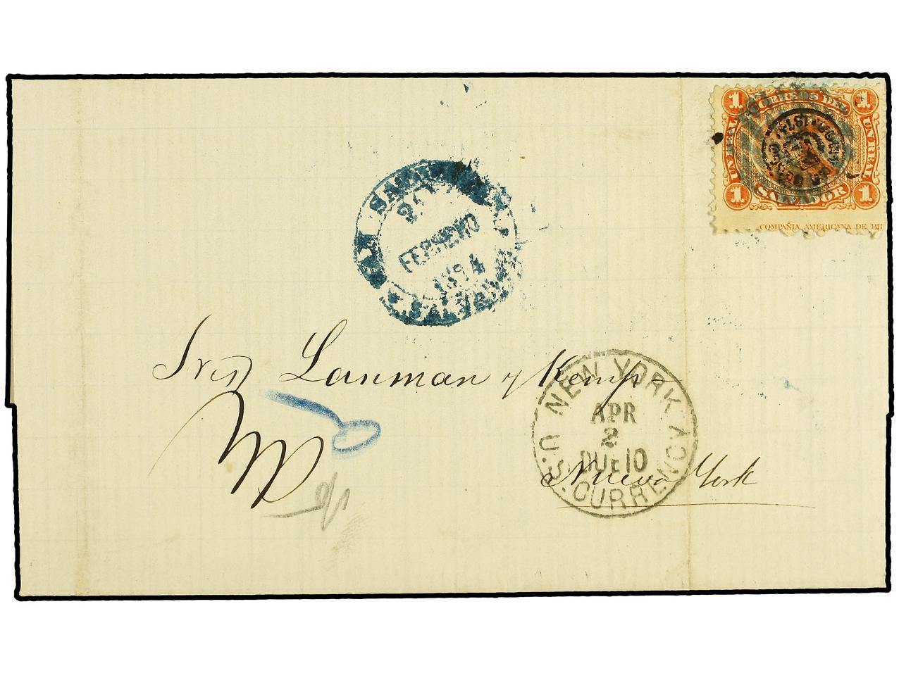Lot 1123 - salvador - Soler Y Llach Stamps and Covers of the World - Day 1 Lot 1123 - salvador - Soler Y Llach Stamps and Covers of the World - Day 1