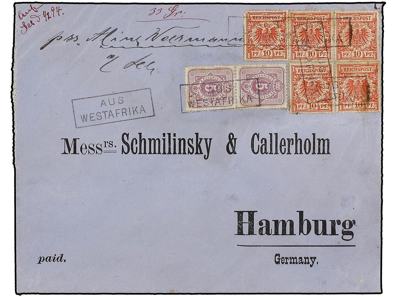 Lot 604 - british colonies gold coast -  Soler Y Llach Stamps and Covers of the World
