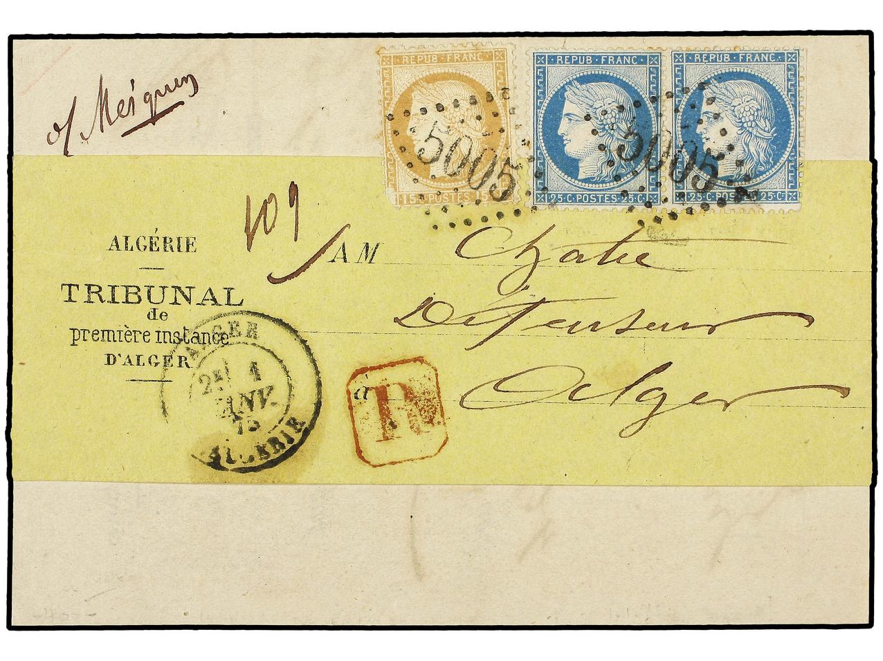 Lot 334 - french colonies Algeria - Soler Y Llach Stamps and Covers of the World Lot 334 - french colonies Algeria - Soler Y Llach Stamps and Covers of the World