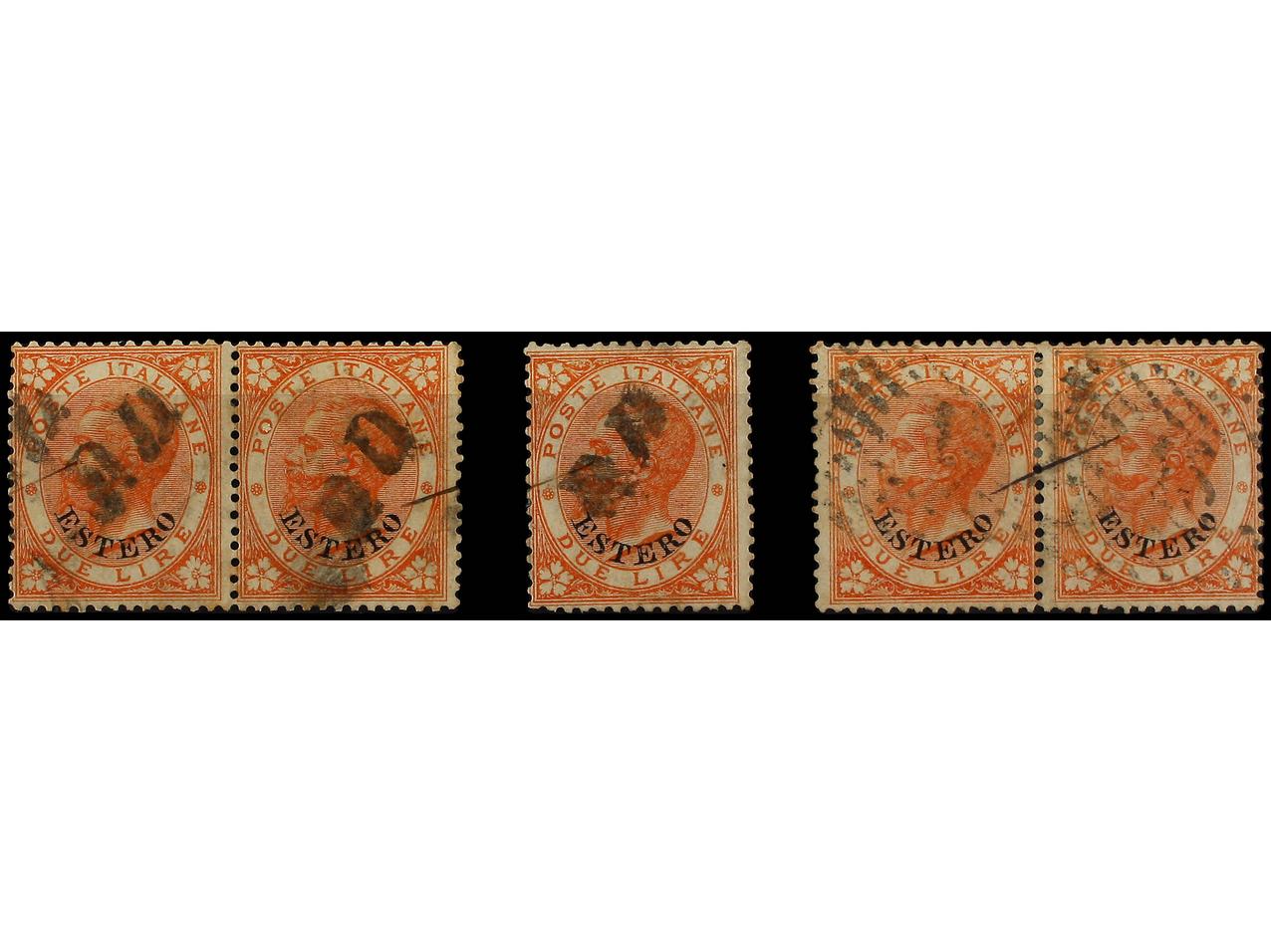 Lot 1286 - italian colonies estero - Soler Y Llach Stamps and Postal History of Spain, featuring China, Colombia – Prephilatelic Spanish period –, British Colonies, Japan, Portugal and Switzerland Lot 1286 - italian colonies estero - Soler Y Llach Stamps and Postal History of Spain, featuring China, Colombia – Prephilatelic Spanish period –, British Colonies, Japan, Portugal and Switzerland