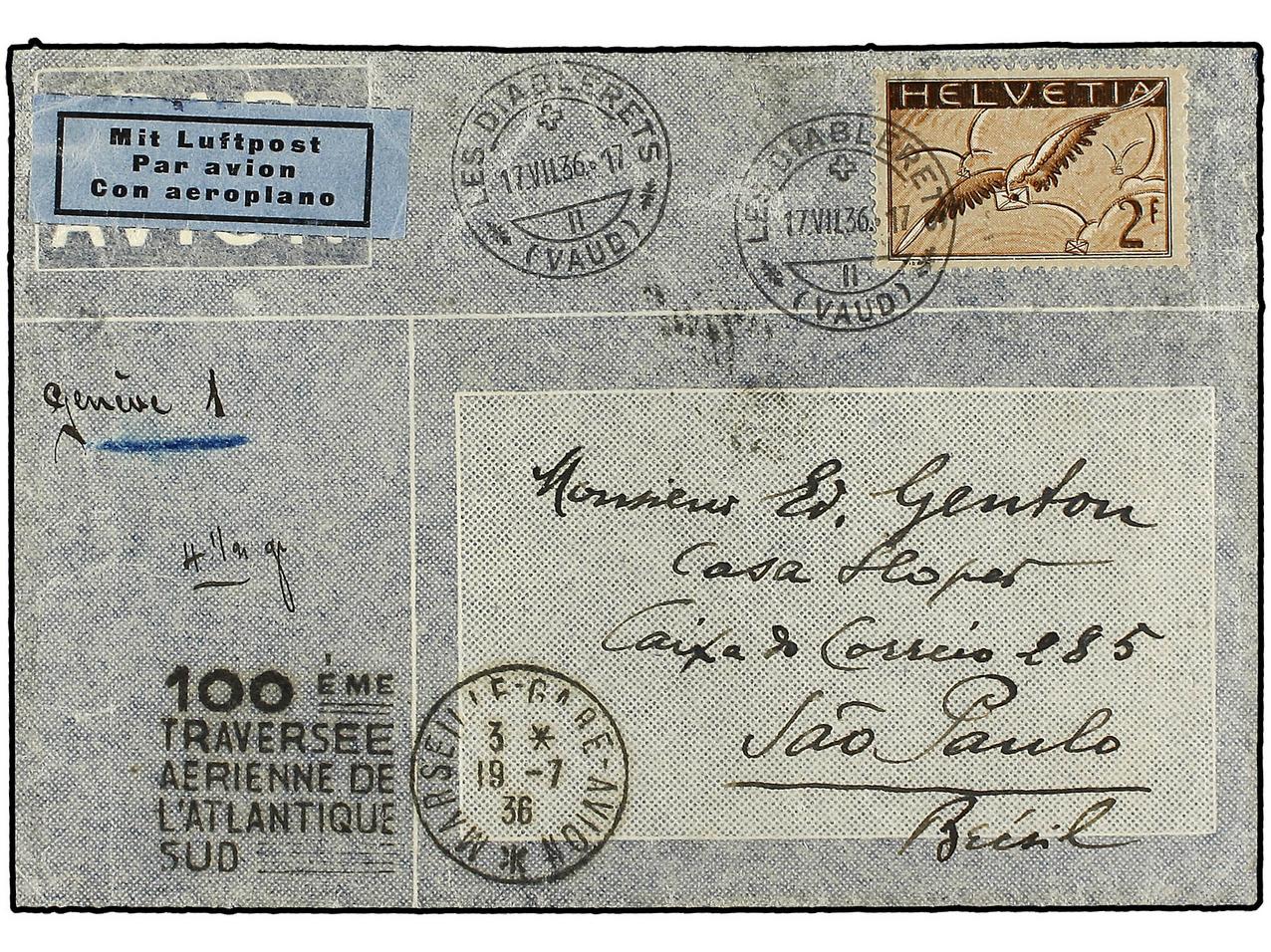 Lot 1889 - Switzerland  -  Soler Y Llach B.P.O. Abroad, Philippines Postal Rates and 1880-1899 period and Philippines, Cuba and Puerto Rico Postal Stationery