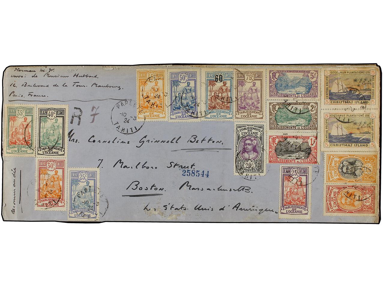 Lot 878 - french colonies Tahiti - Soler Y Llach Stamps and Postal History of Spain, featuring China, Colombia – Prephilatelic Spanish period –, British Colonies, Japan, Portugal and Switzerland Lot 878 - french colonies Tahiti - Soler Y Llach Stamps and Postal History of Spain, featuring China, Colombia – Prephilatelic Spanish period –, British Colonies, Japan, Portugal and Switzerland