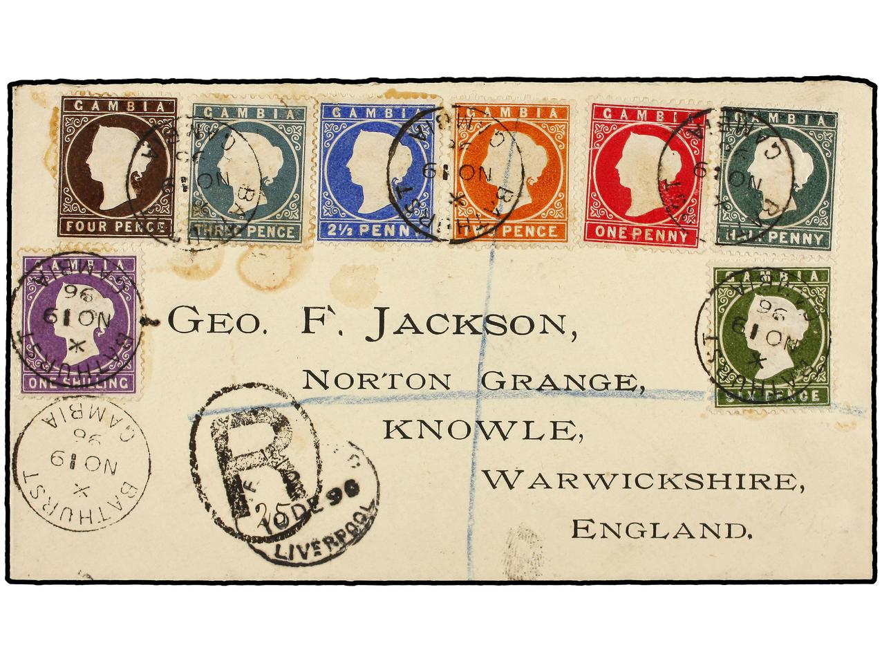 Lot 575 - british colonies gambia - Soler Y Llach Stamps and Covers of the World - Day 1 Lot 575 - british colonies gambia - Soler Y Llach Stamps and Covers of the World - Day 1