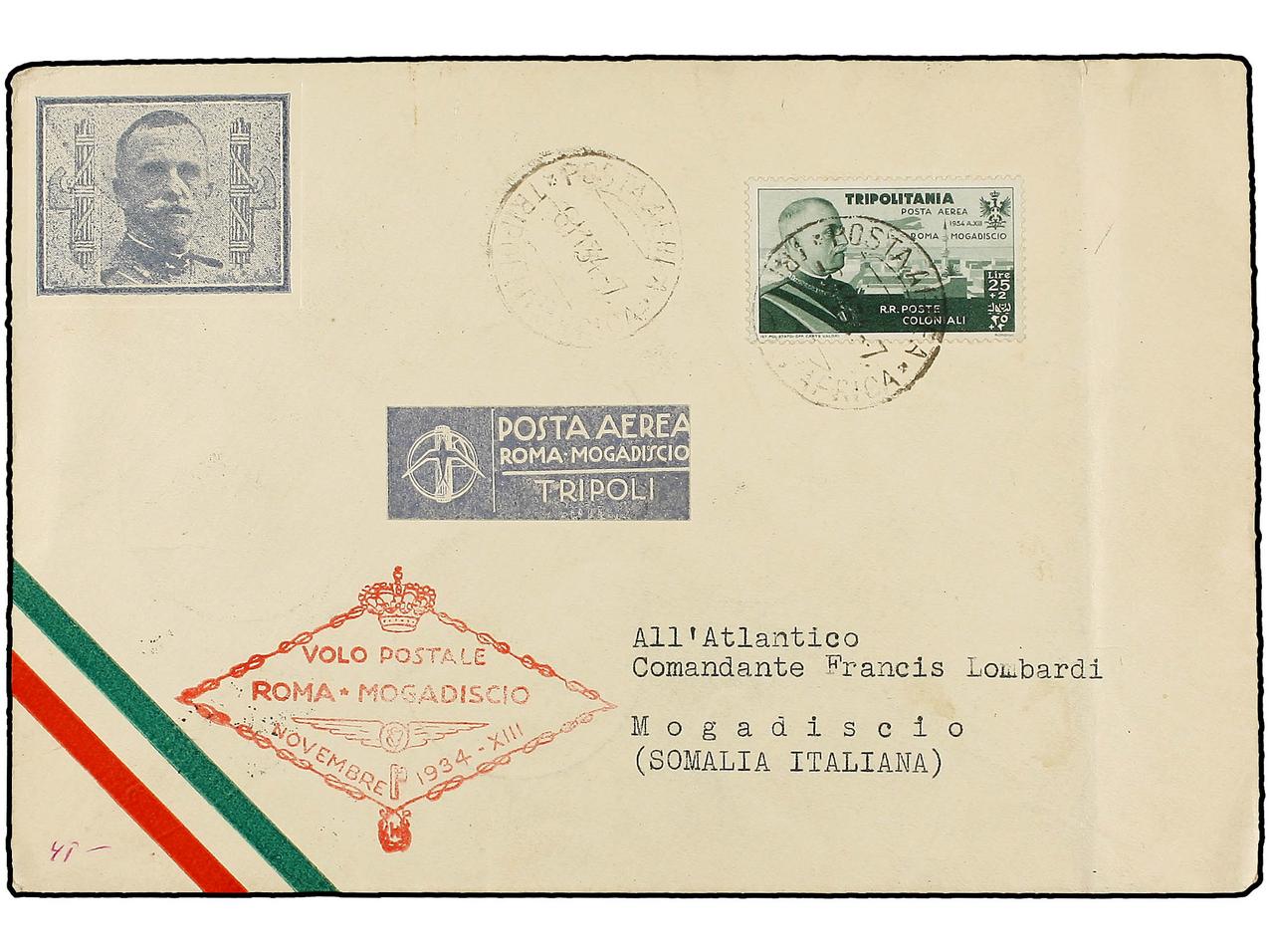 Lot 834 - italian colonies Tripolitania -  Soler Y Llach Stamps and Covers of the World - Day 1