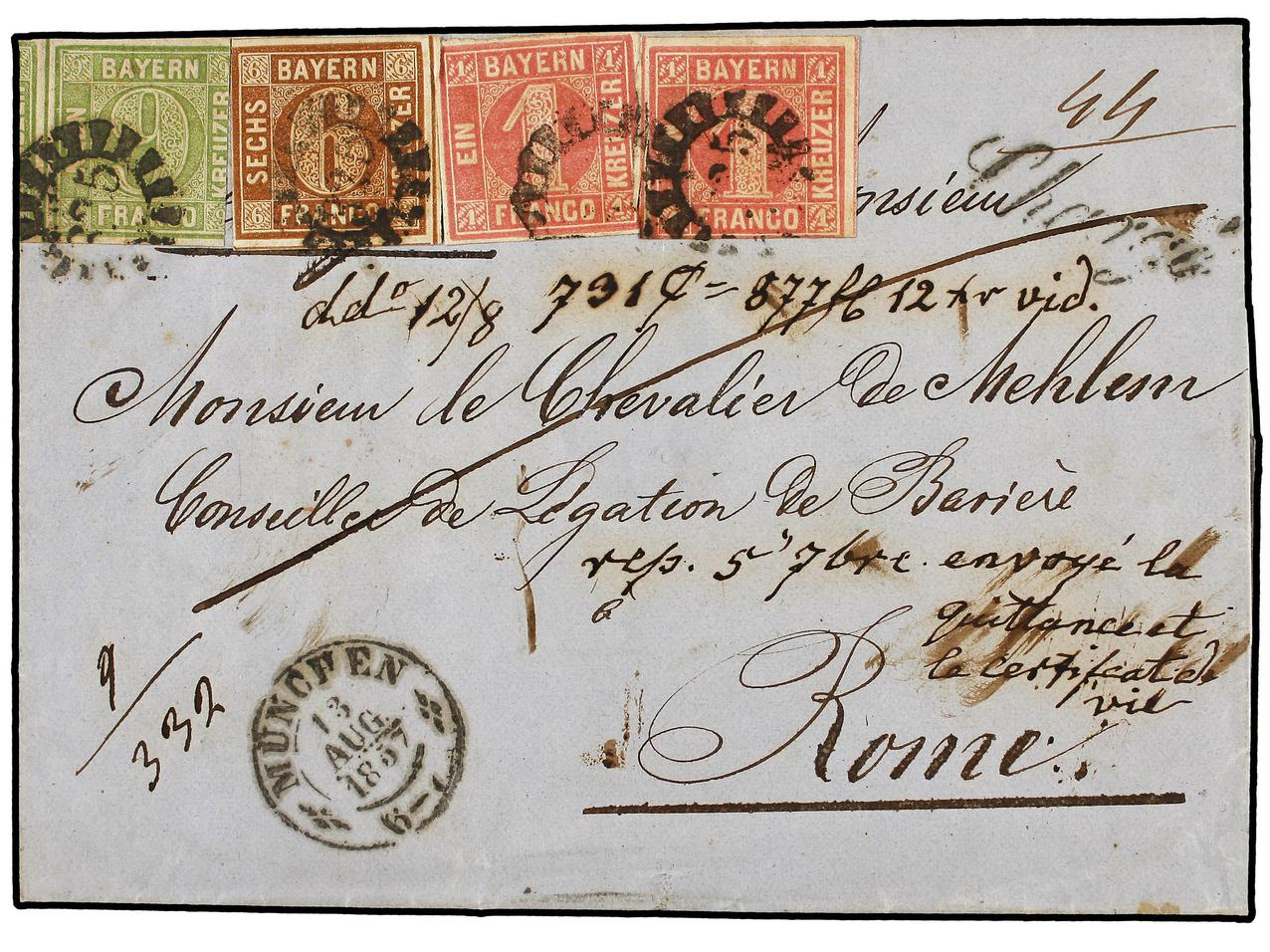 Lot 476 - german states bavaria - Soler Y Llach Stamps and Covers of the World - Day 1 Lot 476 - german states bavaria - Soler Y Llach Stamps and Covers of the World - Day 1