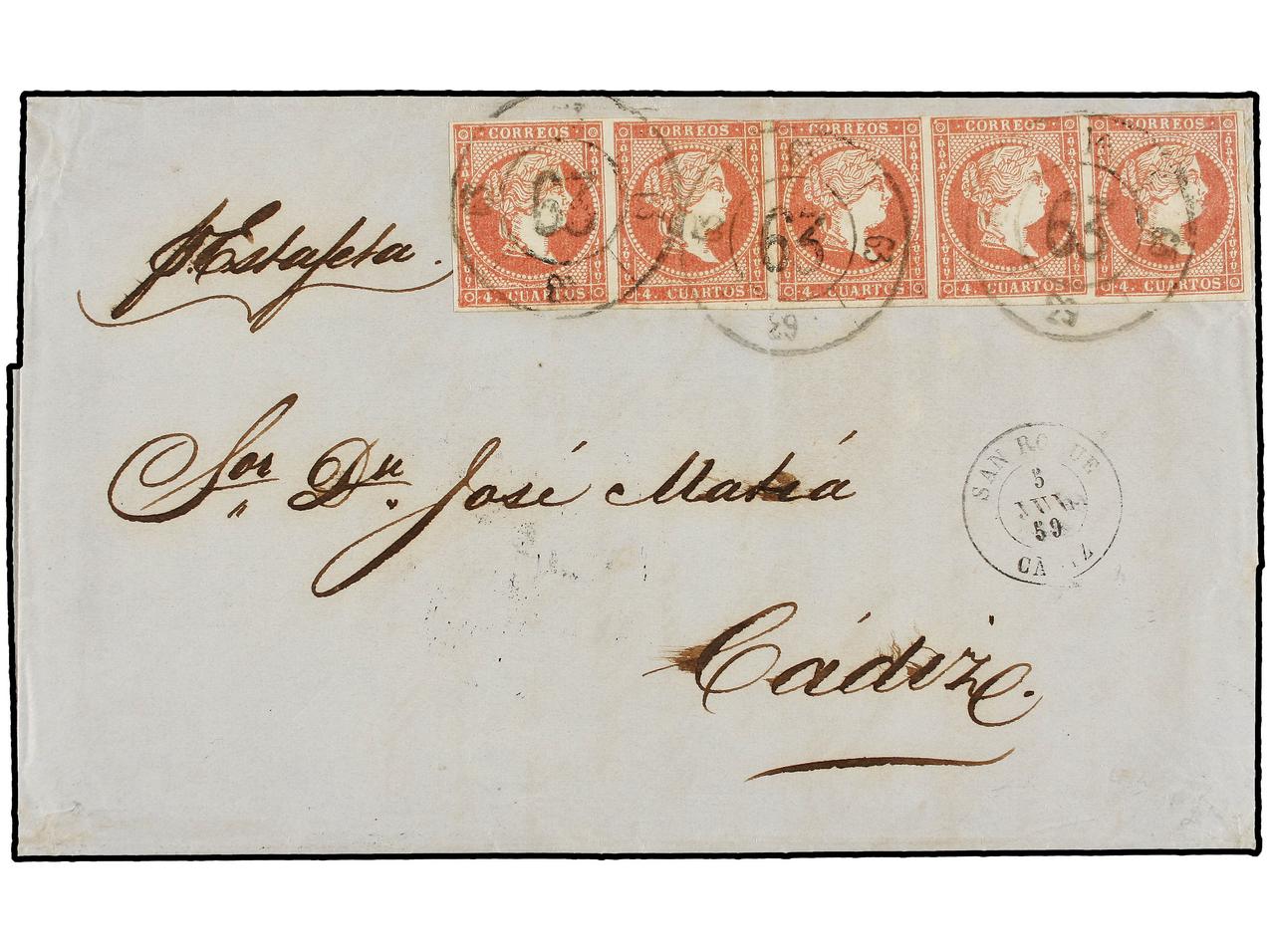 Lot 988 - british colonies Gibraltar - Soler Y Llach Stamps and Postal History of Spain, featuring China, Colombia – Prephilatelic Spanish period –, British Colonies, Japan, Portugal and Switzerland Lot 988 - british colonies Gibraltar - Soler Y Llach Stamps and Postal History of Spain, featuring China, Colombia – Prephilatelic Spanish period –, British Colonies, Japan, Portugal and Switzerland