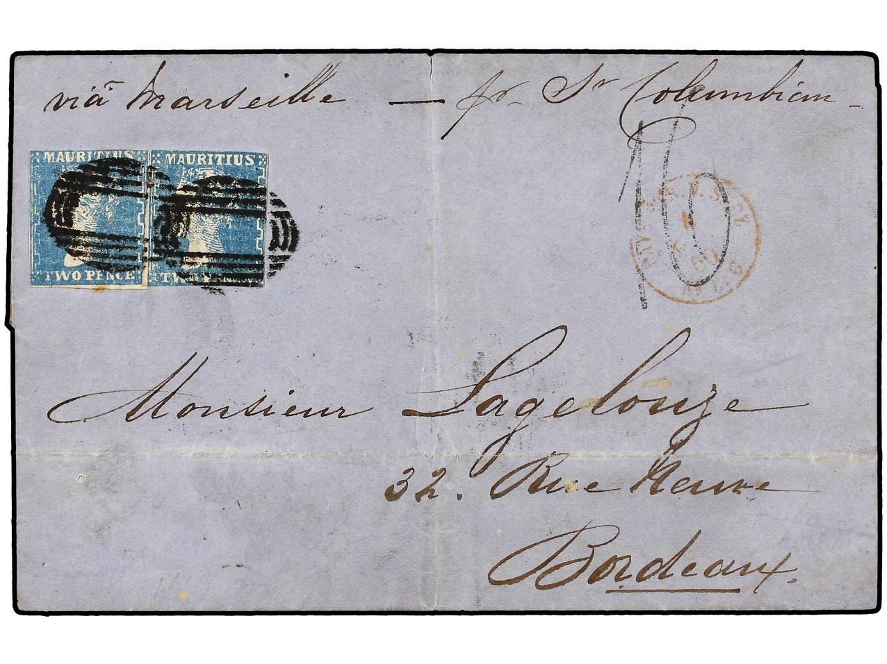Lot 642 - british colonies Mauritius -  Soler Y Llach Stamps and Covers of the World - Day 1
