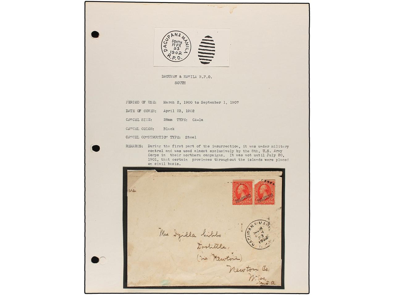 Lot 1018 - Philippines  -  Soler Y Llach Stamps and Covers of the World - Day 1