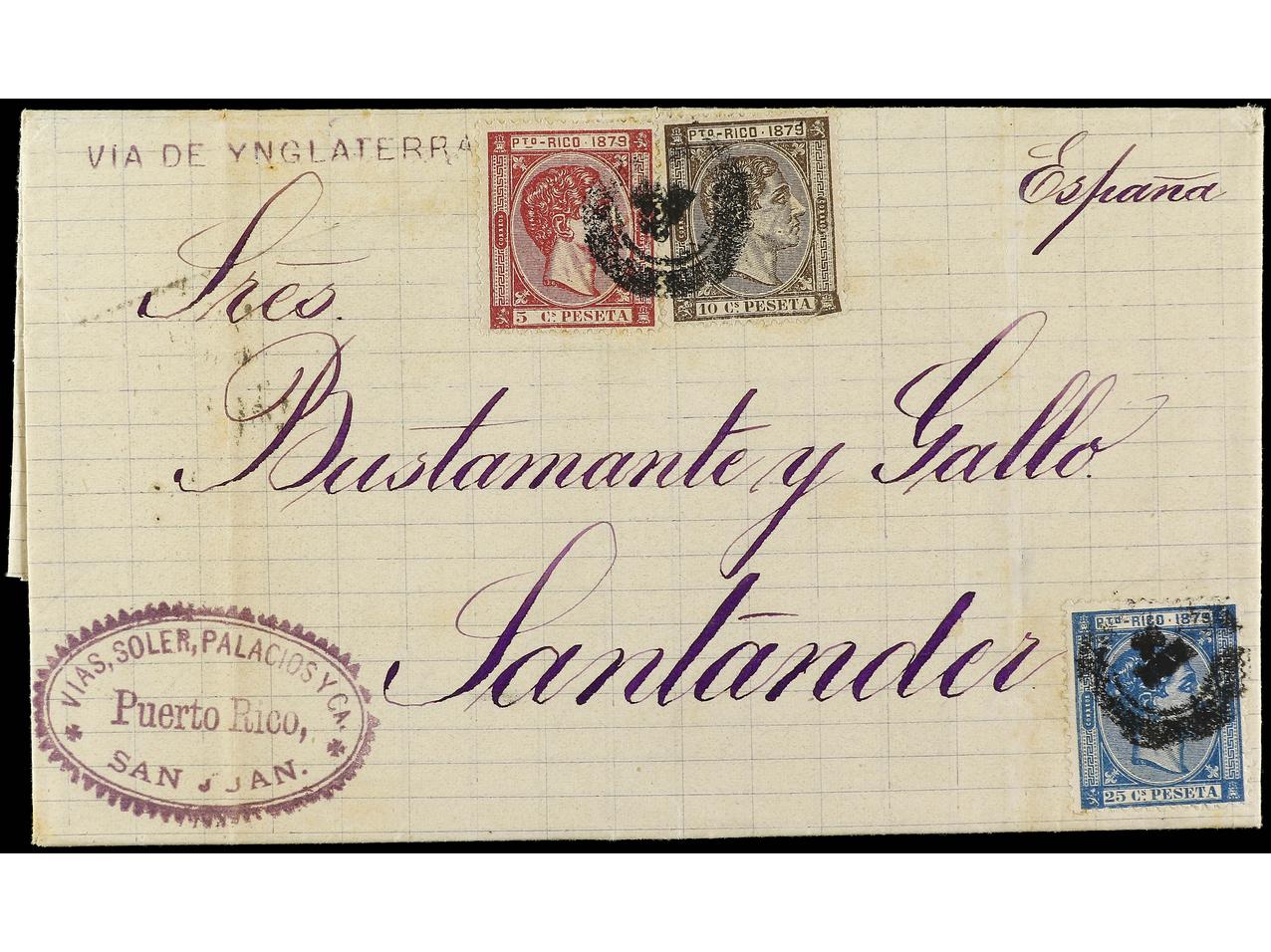 Lot 1099 - Puerto Rico  -  Soler Y Llach Stamps and Covers of the World
