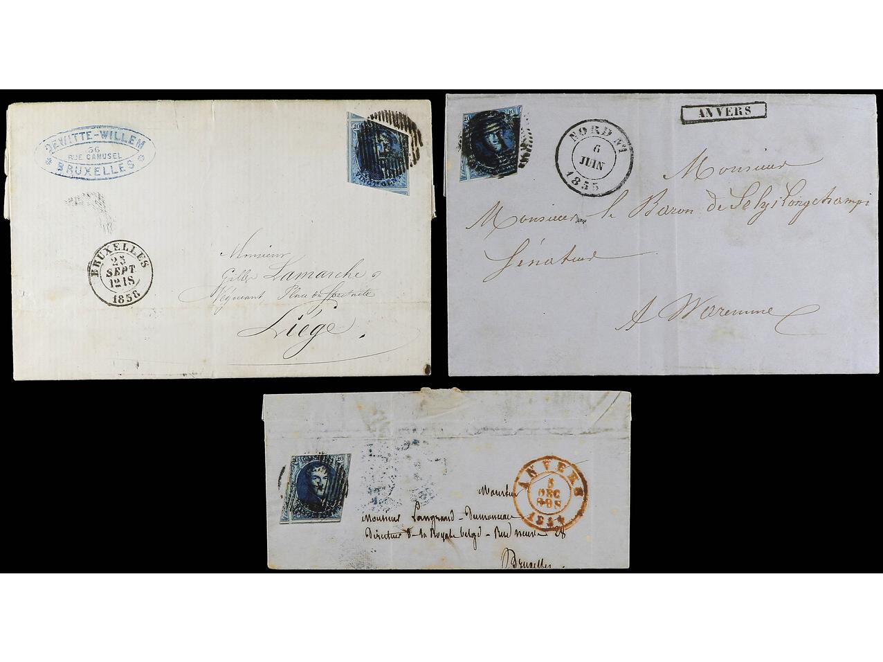 Lot 77 - Belgium and Area Belgium - Soler Y Llach Stamps and Postal History of Spain, featuring China, Colombia – Prephilatelic Spanish period –, British Colonies, Japan, Portugal and Switzerland Lot 77 - Belgium and Area Belgium - Soler Y Llach Stamps and Postal History of Spain, featuring China, Colombia – Prephilatelic Spanish period –, British Colonies, Japan, Portugal and Switzerland
