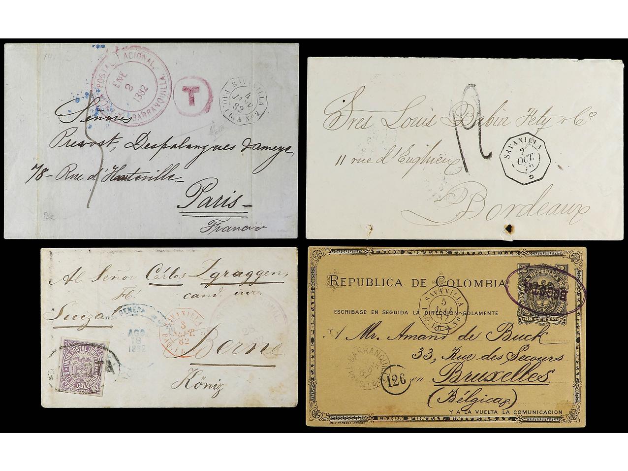 Lot 122 - Colombia - Soler Y Llach Stamps and Covers of the World - Day 1 Lot 122 - Colombia - Soler Y Llach Stamps and Covers of the World - Day 1