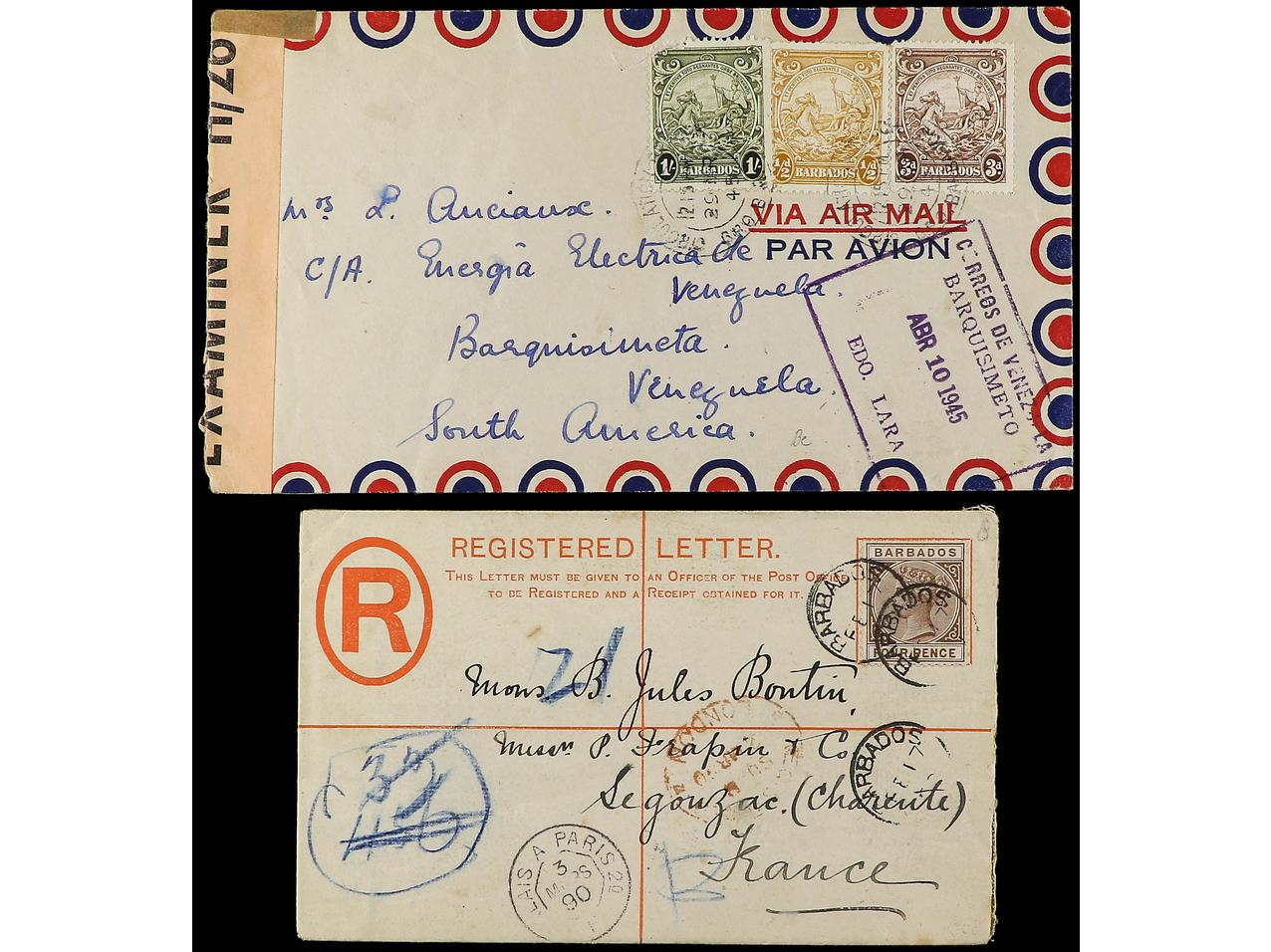 Lot 550 - british colonies barbados -  Soler Y Llach Stamps and Covers of the World