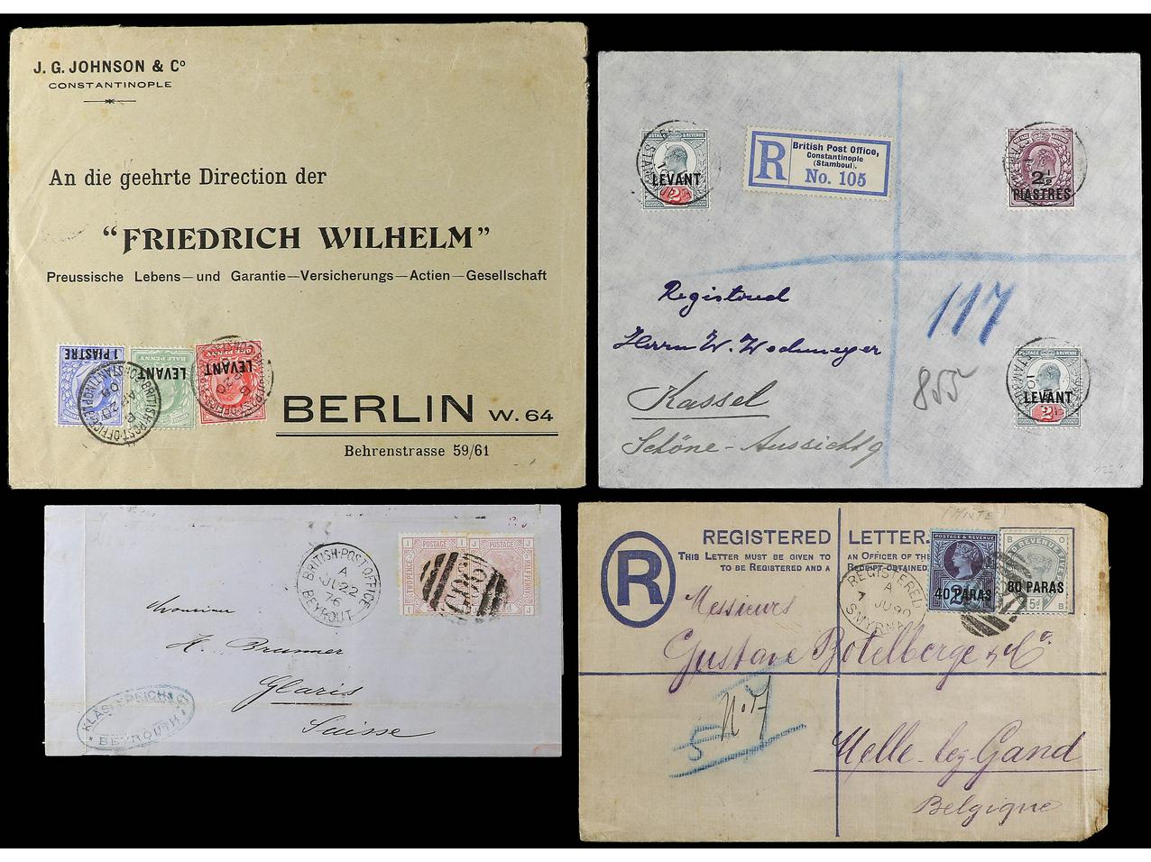 Lot 625 - british colonies british levant -  Soler Y Llach Stamps and Covers of the World - Day 1
