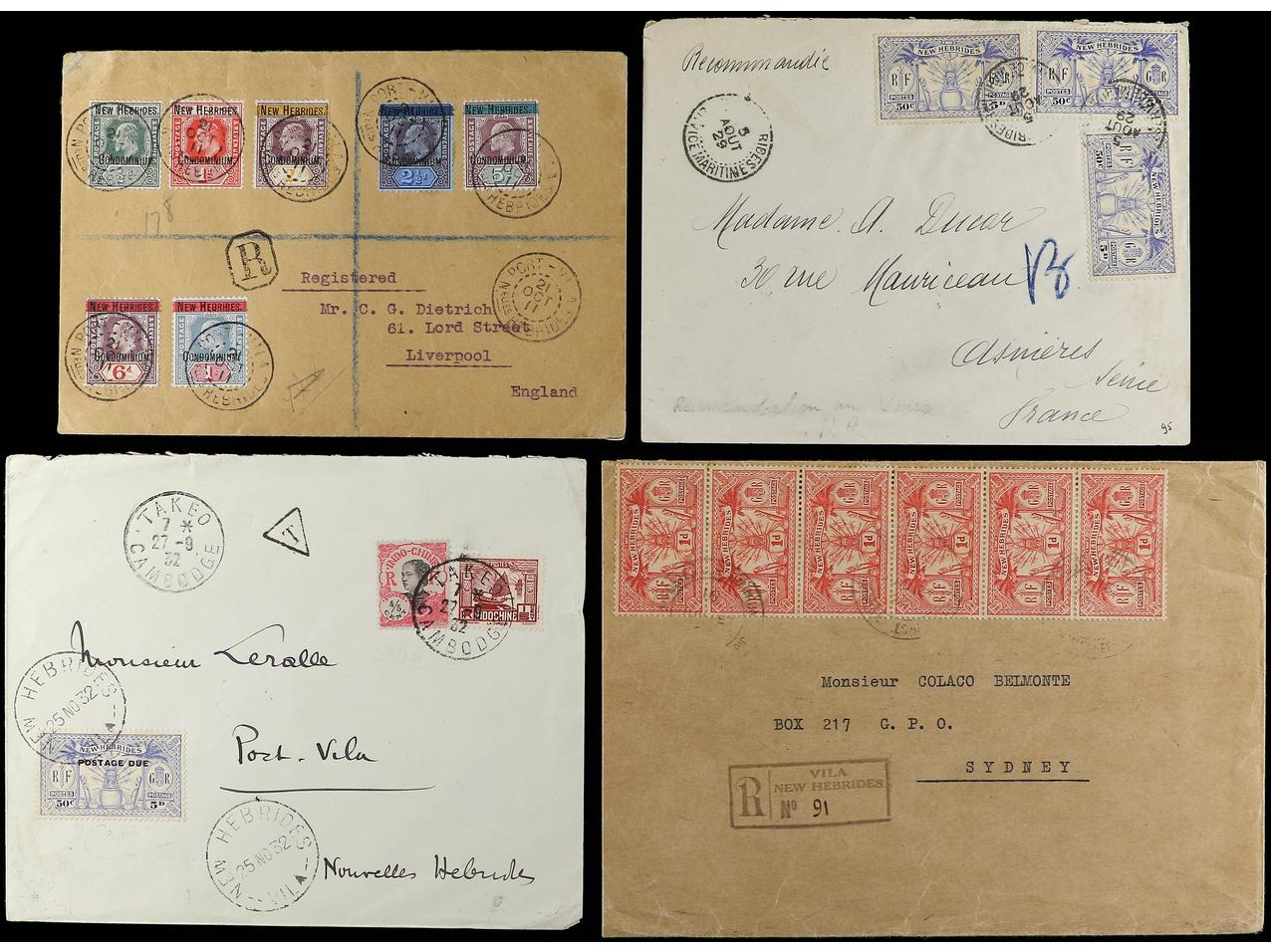 Lot 649 - british colonies new hebrides -  Soler Y Llach Stamps and Covers of the World