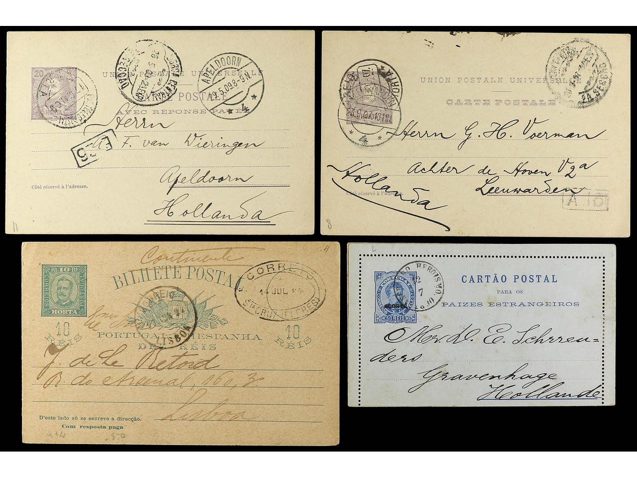 Lot 1792 - portuguese colonies azores - Soler Y Llach B.P.O. Abroad, Philippines Postal Rates and 1880-1899 period and Philippines, Cuba and Puerto Rico Postal Stationery Lot 1792 - portuguese colonies azores - Soler Y Llach B.P.O. Abroad, Philippines Postal Rates and 1880-1899 period and Philippines, Cuba and Puerto Rico Postal Stationery