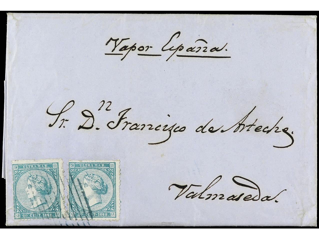 Lot 410 - Cuba Cuba -  Soler Y Llach Stamps and Postal History of Spain, featuring China, Colombia – Prephilatelic Spanish period –, British Colonies, Japan, Portugal and Switzerland