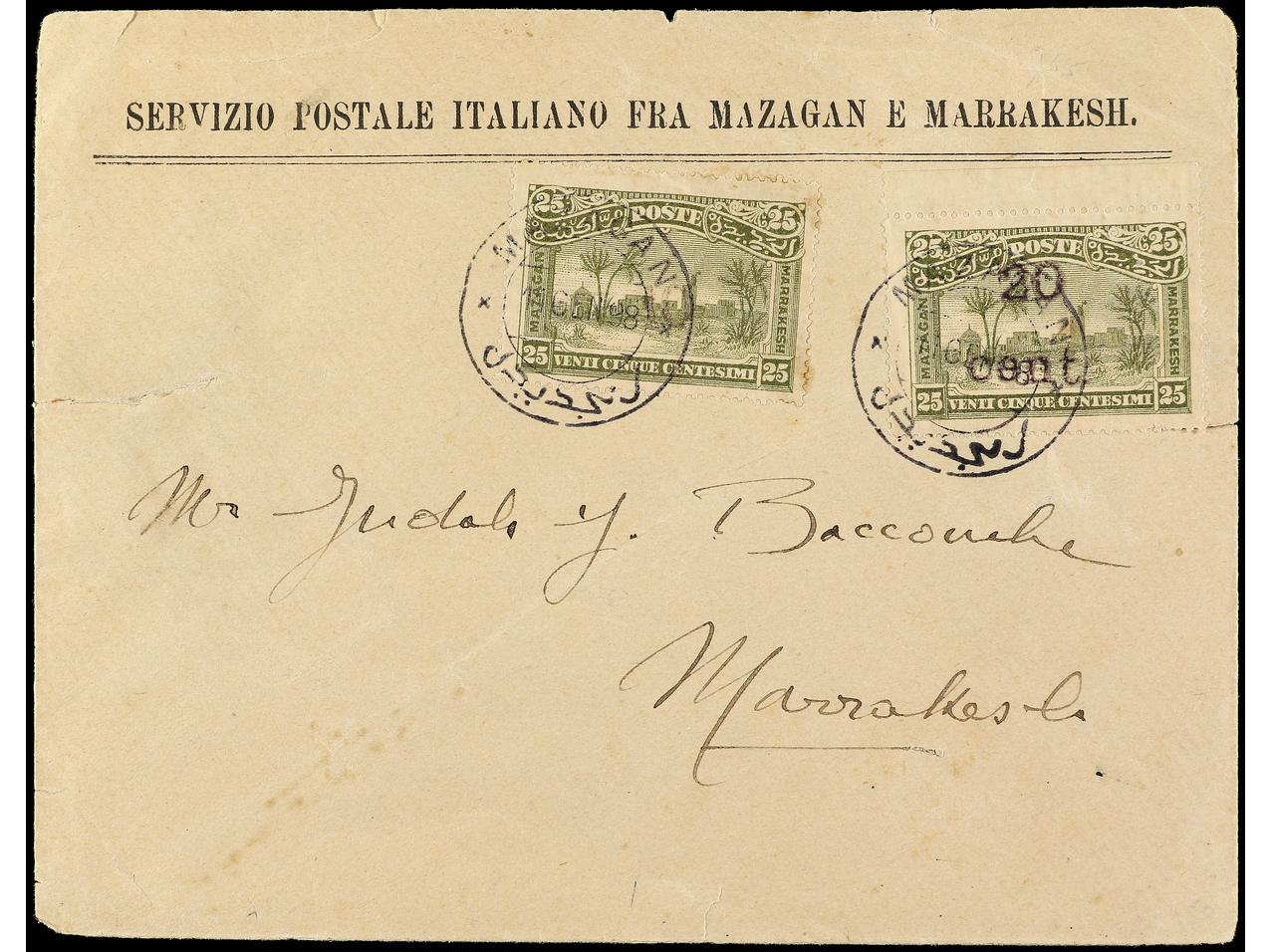 Lot 1482 - Morocco  -  Soler Y Llach B.P.O. Abroad, Philippines Postal Rates and 1880-1899 period and Philippines, Cuba and Puerto Rico Postal Stationery