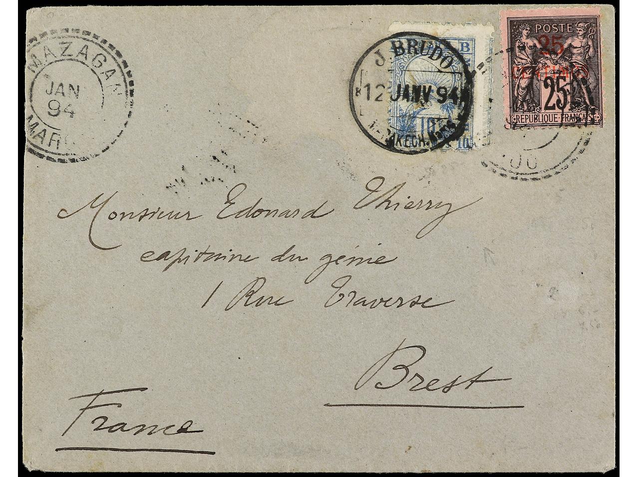 Lot 1462 - Morocco  -  Soler Y Llach B.P.O. Abroad, Philippines Postal Rates and 1880-1899 period and Philippines, Cuba and Puerto Rico Postal Stationery