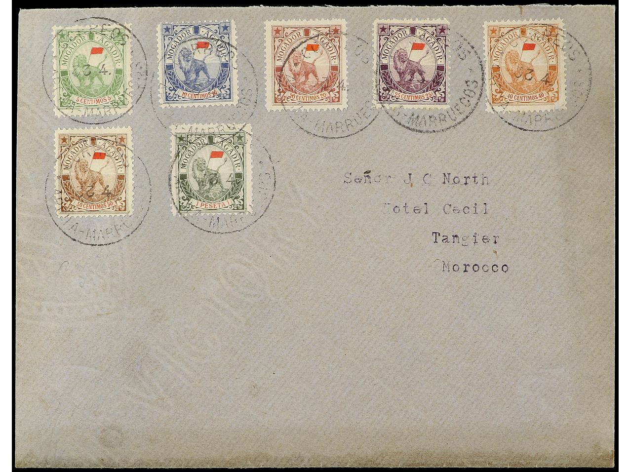 Lot 1493 - Morocco  -  Soler Y Llach B.P.O. Abroad, Philippines Postal Rates and 1880-1899 period and Philippines, Cuba and Puerto Rico Postal Stationery