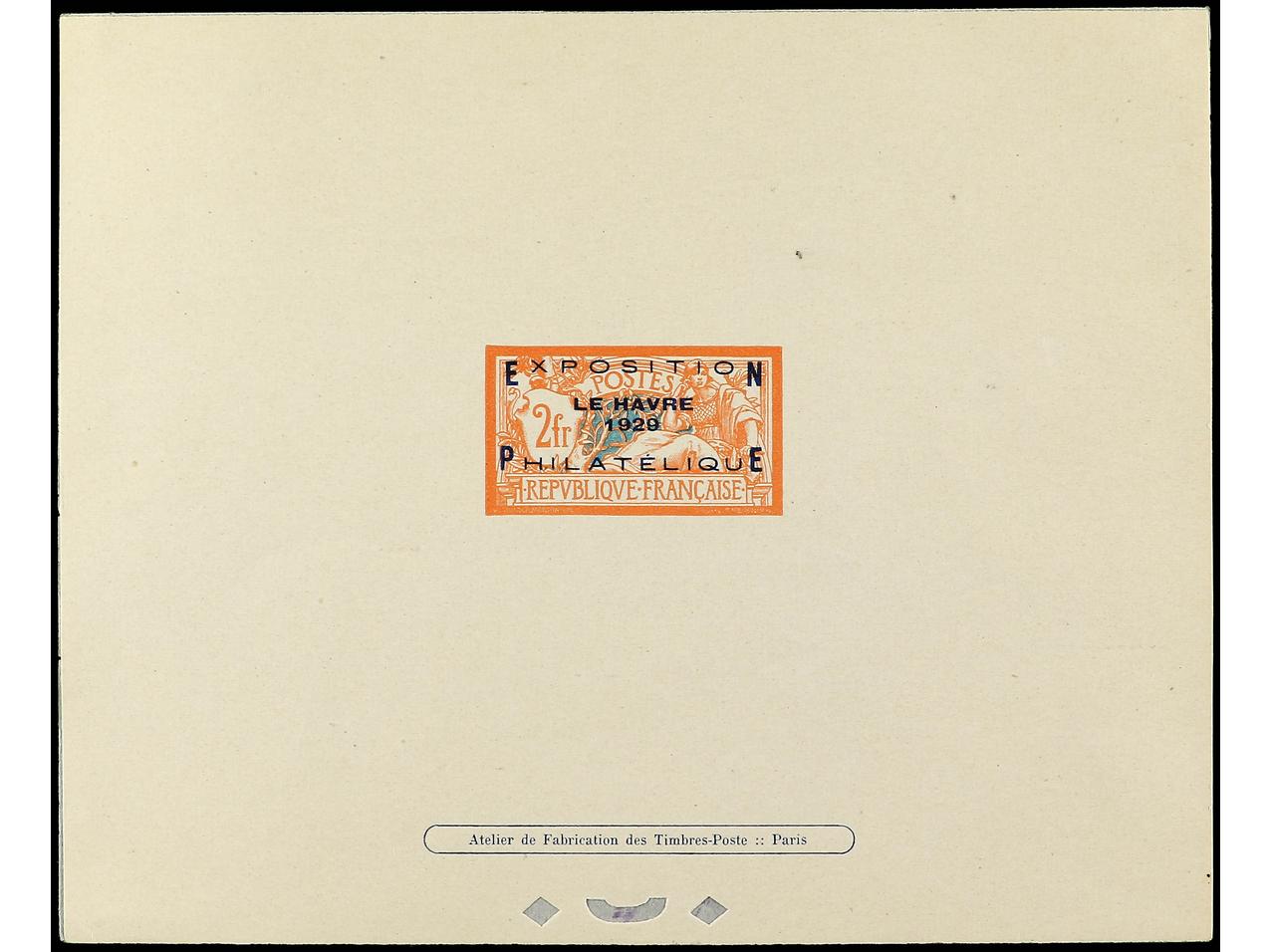 Lot 594 - france and area proofs - Soler Y Llach Stamps and Postal History of Spain, featuring China, Colombia – Prephilatelic Spanish period –, British Colonies, Japan, Portugal and Switzerland Lot 594 - france and area proofs - Soler Y Llach Stamps and Postal History of Spain, featuring China, Colombia – Prephilatelic Spanish period –, British Colonies, Japan, Portugal and Switzerland