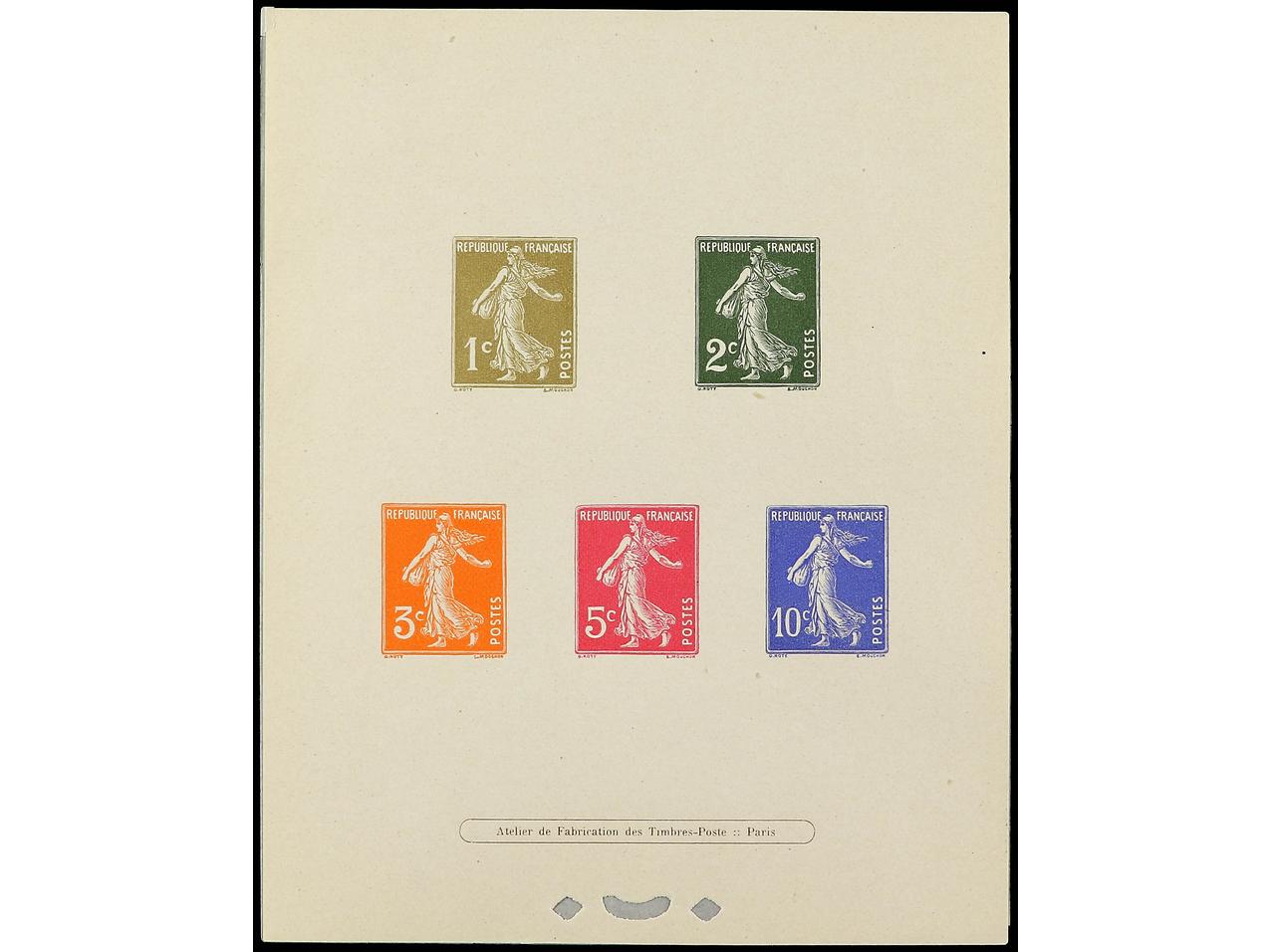 Lot 600 - france and area proofs - Soler Y Llach Stamps and Postal History of Spain, featuring China, Colombia – Prephilatelic Spanish period –, British Colonies, Japan, Portugal and Switzerland Lot 600 - france and area proofs - Soler Y Llach Stamps and Postal History of Spain, featuring China, Colombia – Prephilatelic Spanish period –, British Colonies, Japan, Portugal and Switzerland