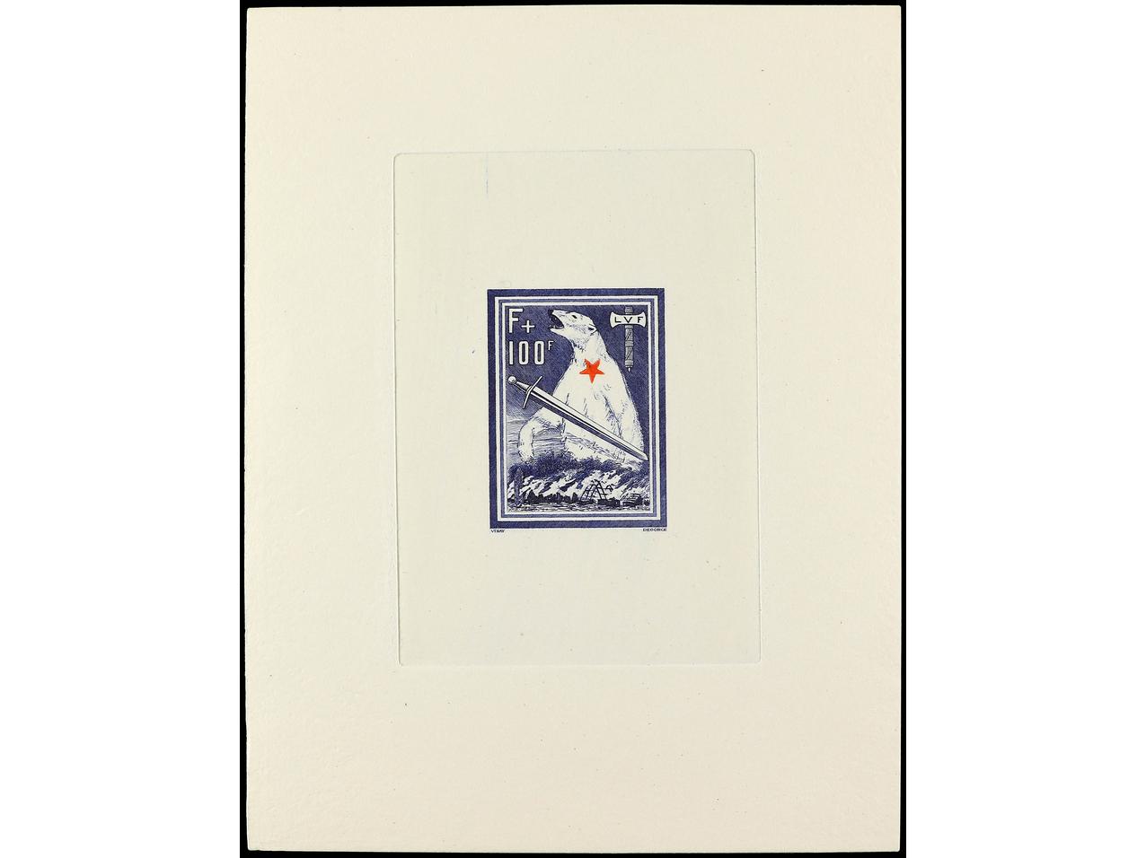 Lot 631 - france and area proofs -  Soler Y Llach Stamps and Postal History of Spain, featuring China, Colombia – Prephilatelic Spanish period –, British Colonies, Japan, Portugal and Switzerland