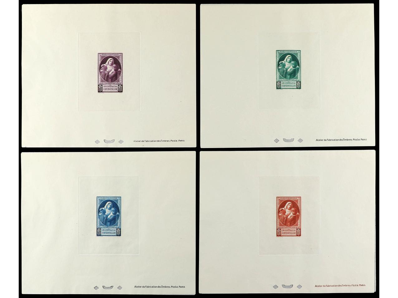 Lot 633 - france and area proofs -  Soler Y Llach Stamps and Postal History of Spain, featuring China, Colombia – Prephilatelic Spanish period –, British Colonies, Japan, Portugal and Switzerland