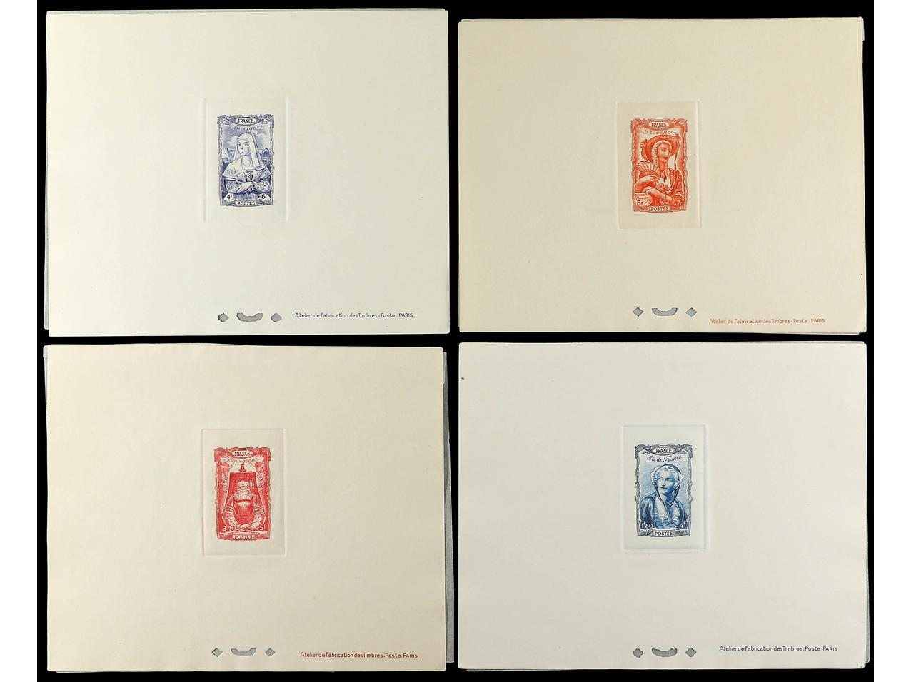 Lot 627 - france and area proofs -  Soler Y Llach Stamps and Postal History of Spain, featuring China, Colombia – Prephilatelic Spanish period –, British Colonies, Japan, Portugal and Switzerland