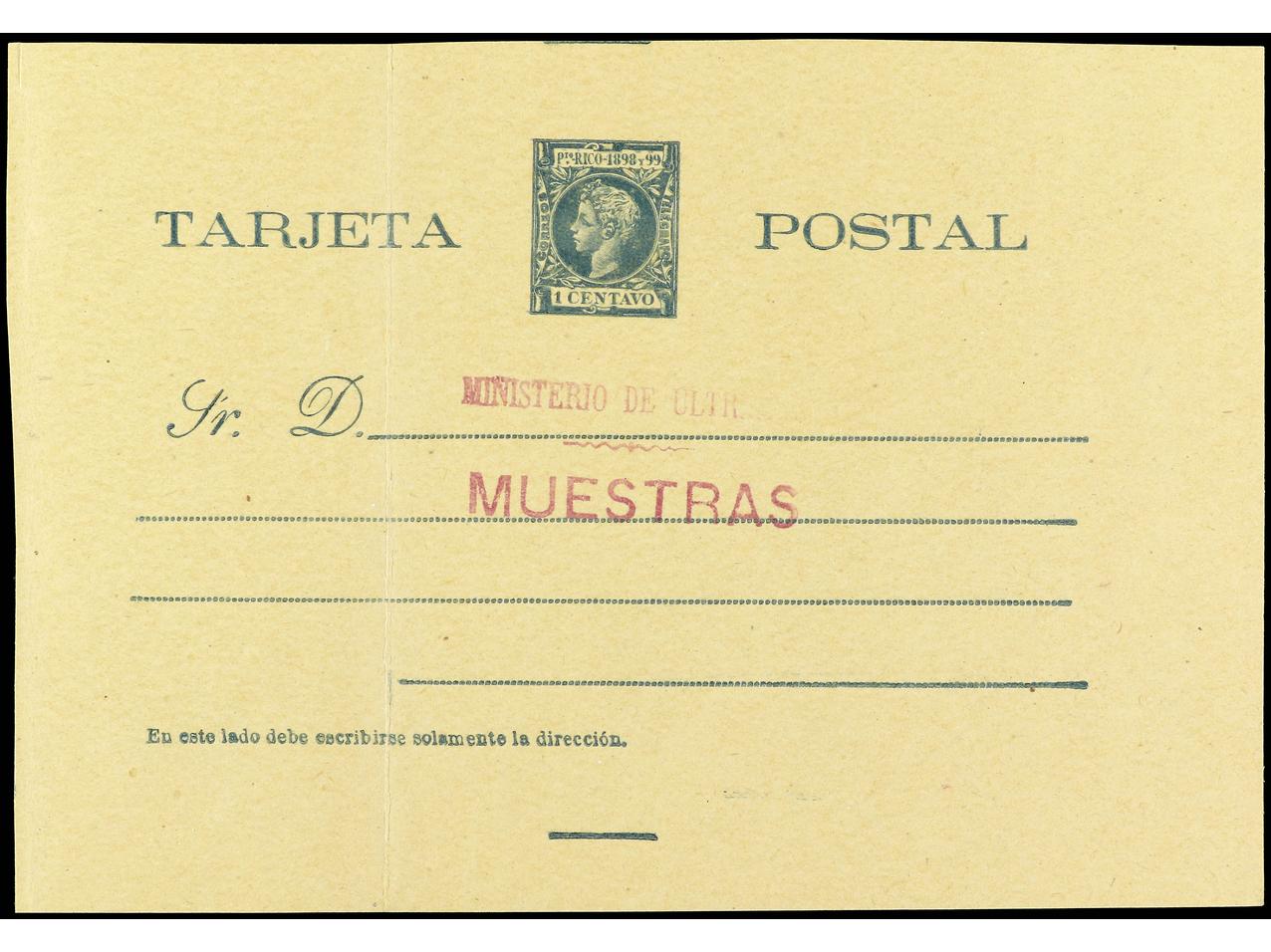 Lot 2364 - Puerto Rico. Postal Stationery  -  Soler Y Llach B.P.O. Abroad, Philippines Postal Rates and 1880-1899 period and Philippines, Cuba and Puerto Rico Postal Stationery