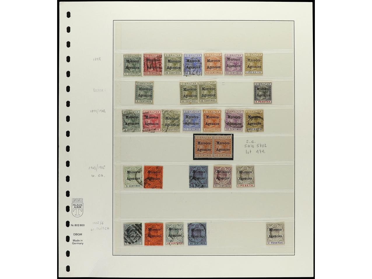 Lot 1586 - Commonwealth and British Empire Stamps in Africa Morcco Agencies - Soler Y Llach British Empire Stamps in Africa Collection - Day 2 Lot 1586 - Commonwealth and British Empire Stamps in Africa Morcco Agencies - Soler Y Llach British Empire Stamps in Africa Collection - Day 2