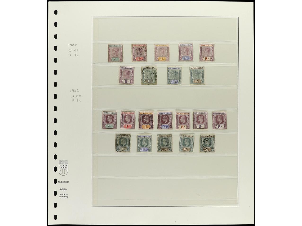 Lot 1636 - Commonwealth and British Empire Stamps in Africa northern nigeria -  Soler Y Llach British Empire Stamps in Africa Collection - Day 2