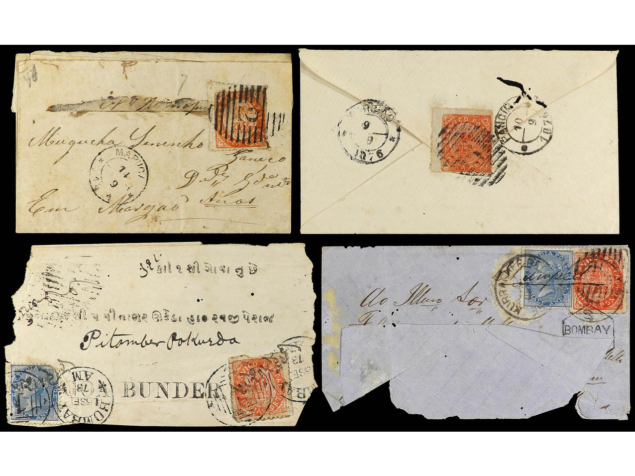 Lot 1801 - portuguese colonies india - Soler Y Llach B.P.O. Abroad, Philippines Postal Rates and 1880-1899 period and Philippines, Cuba and Puerto Rico Postal Stationery Lot 1801 - portuguese colonies india - Soler Y Llach B.P.O. Abroad, Philippines Postal Rates and 1880-1899 period and Philippines, Cuba and Puerto Rico Postal Stationery
