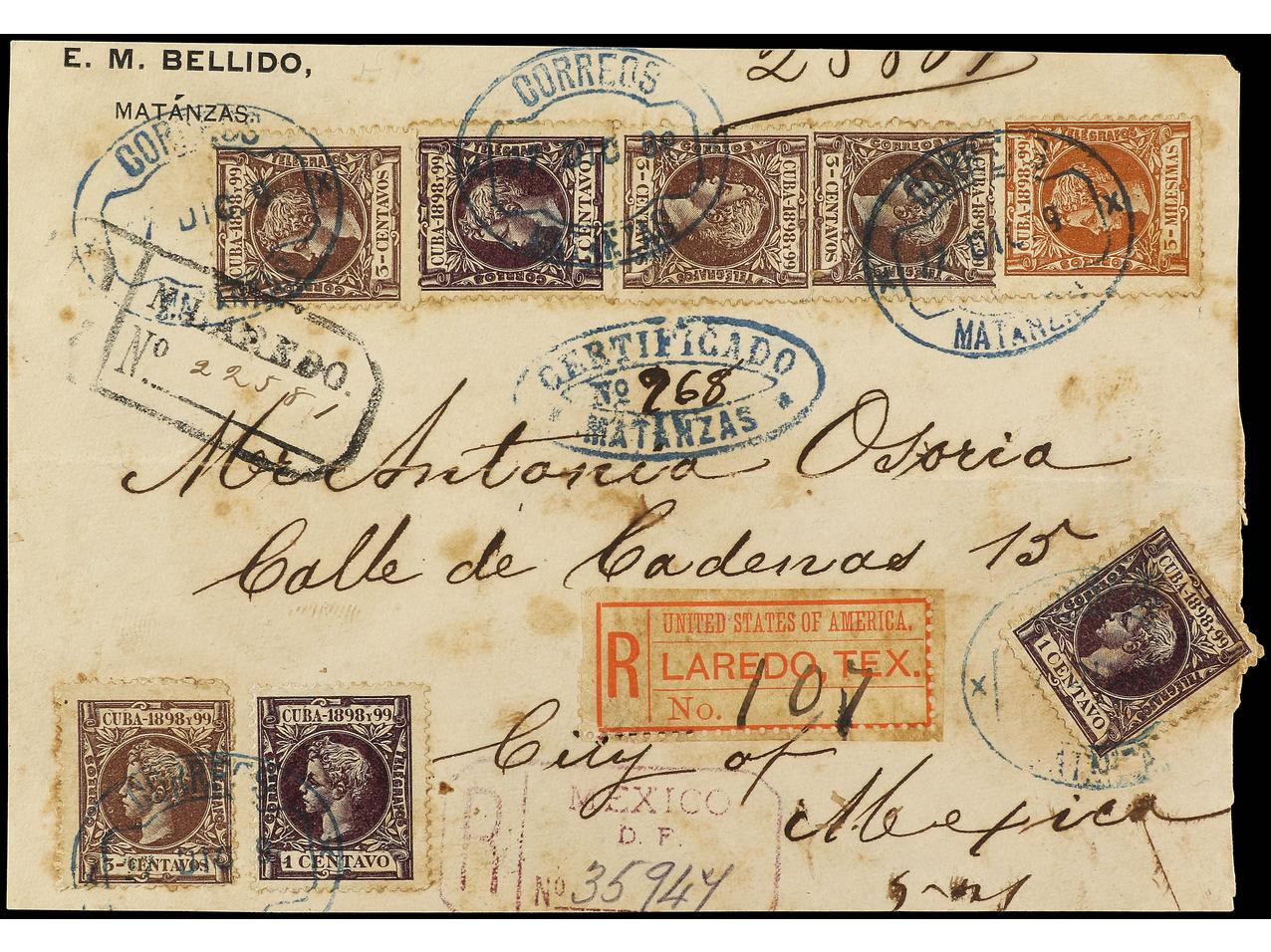 Lot 433 - Cuba Cuba - Soler Y Llach Stamps and Postal History of Spain, featuring China, Colombia – Prephilatelic Spanish period –, British Colonies, Japan, Portugal and Switzerland Lot 433 - Cuba Cuba - Soler Y Llach Stamps and Postal History of Spain, featuring China, Colombia – Prephilatelic Spanish period –, British Colonies, Japan, Portugal and Switzerland