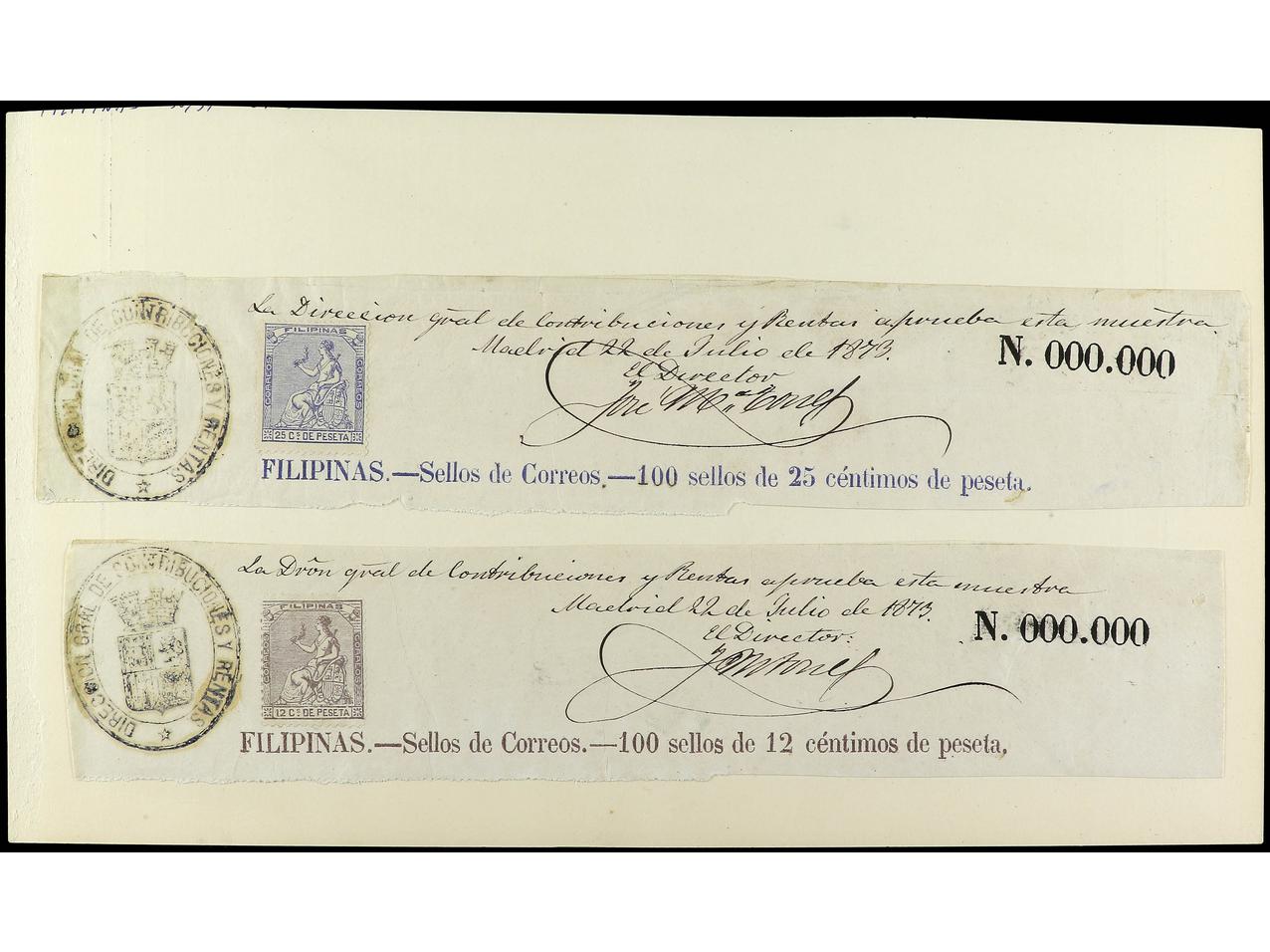 Lot 2237 - Philippines 1880-1899. Alfonso XII - Alfonso XIII - Soler Y Llach B.P.O. Abroad, Philippines Postal Rates and 1880-1899 period and Philippines, Cuba and Puerto Rico Postal Stationery Lot 2237 - Philippines 1880-1899. Alfonso XII - Alfonso XIII - Soler Y Llach B.P.O. Abroad, Philippines Postal Rates and 1880-1899 period and Philippines, Cuba and Puerto Rico Postal Stationery
