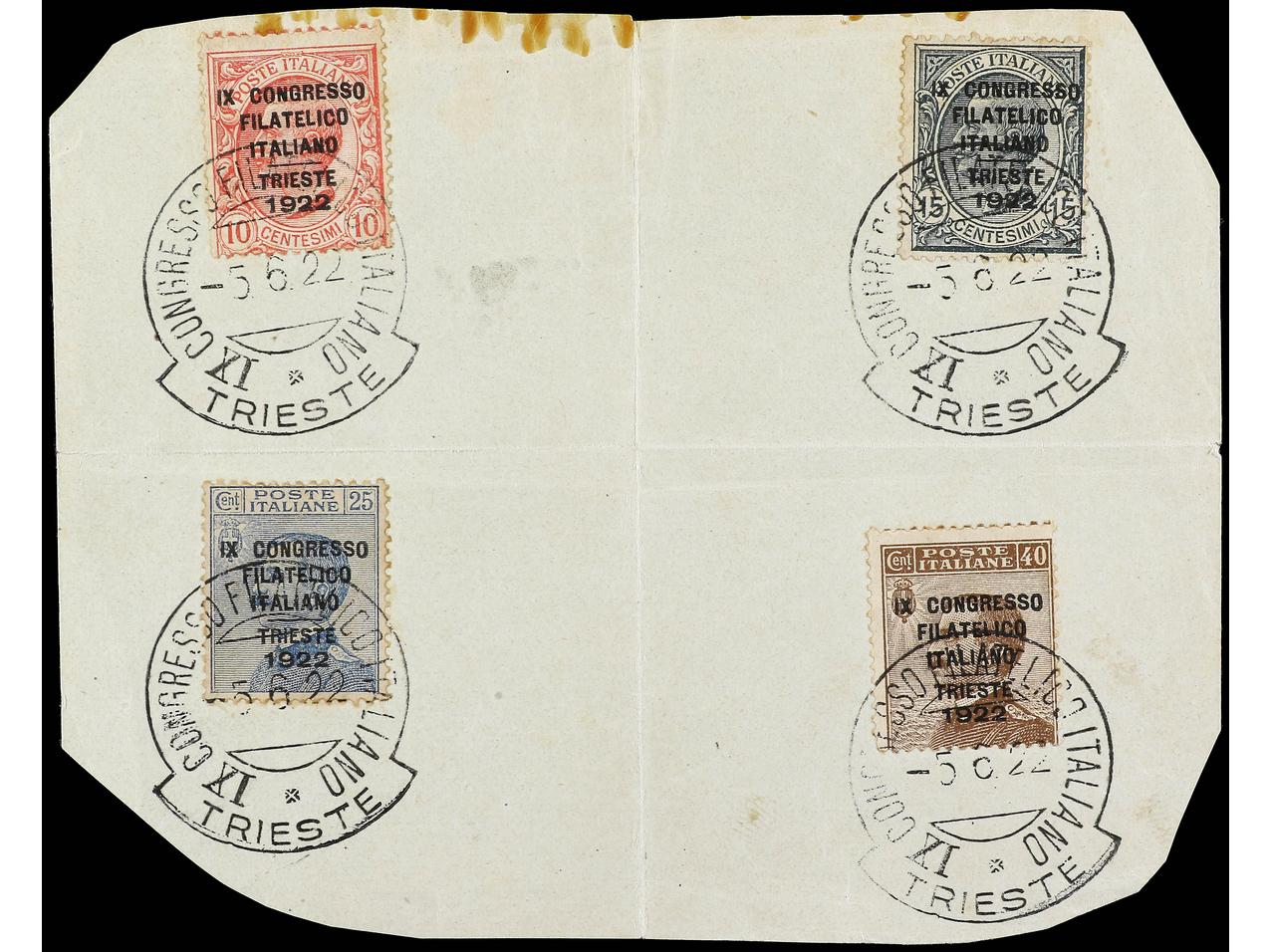 Lot 1226 - Italy  -  Soler Y Llach Stamps and Postal History of Spain, featuring China, Colombia – Prephilatelic Spanish period –, British Colonies, Japan, Portugal and Switzerland