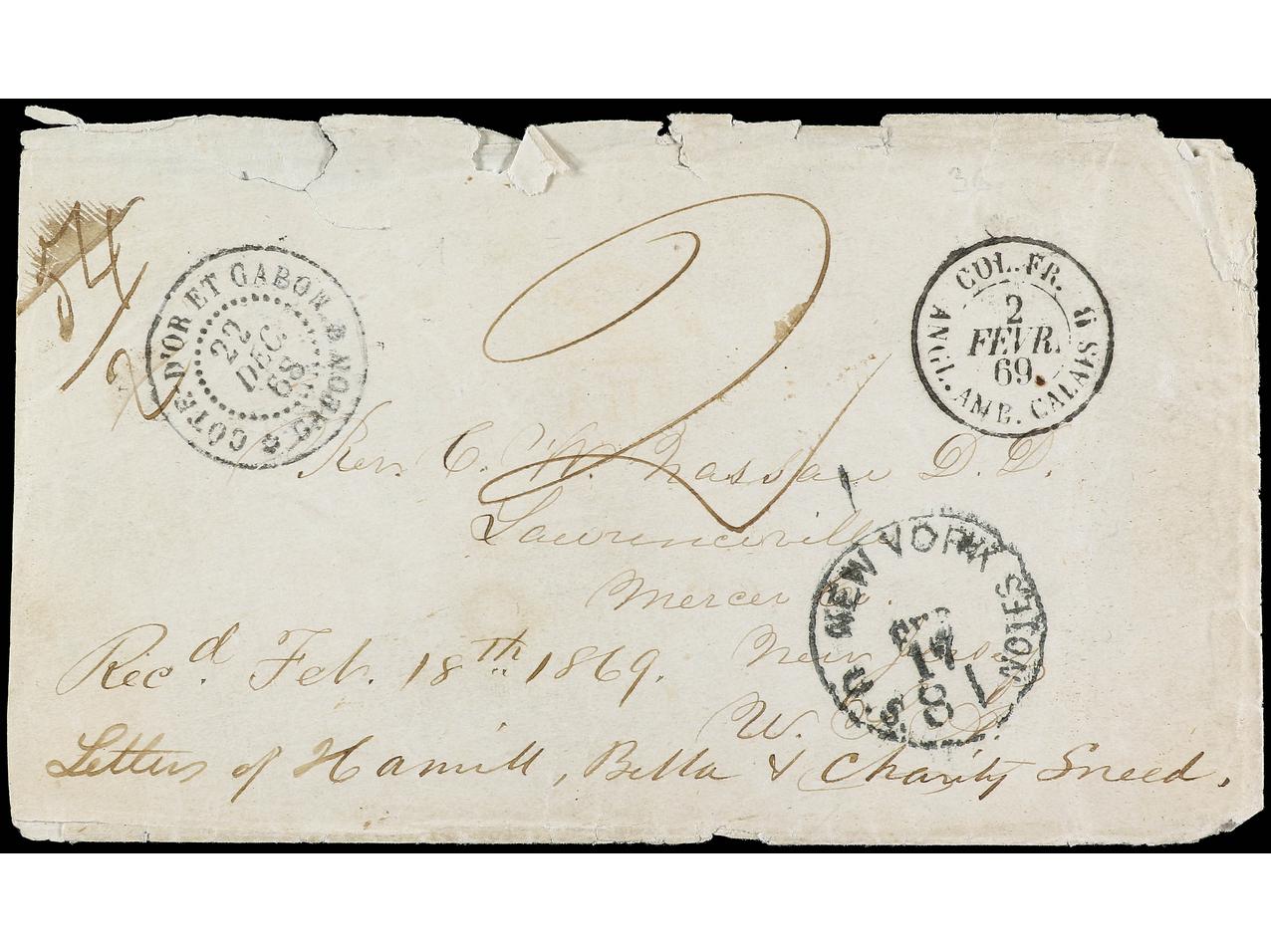 Lot 745 - french colonies gabon - Soler Y Llach Stamps and Postal History of Spain, featuring China, Colombia – Prephilatelic Spanish period –, British Colonies, Japan, Portugal and Switzerland Lot 745 - french colonies gabon - Soler Y Llach Stamps and Postal History of Spain, featuring China, Colombia – Prephilatelic Spanish period –, British Colonies, Japan, Portugal and Switzerland