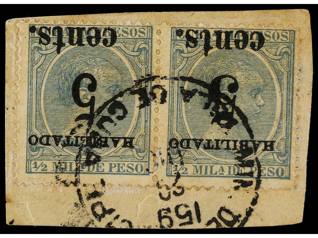 Lot 454 - Cuba Puerto Príncipe Issues -  Soler Y Llach Stamps and Postal History of Spain, featuring China, Colombia – Prephilatelic Spanish period –, British Colonies, Japan, Portugal and Switzerland