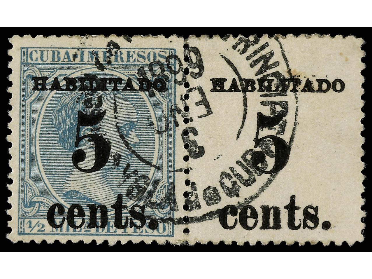 Lot 453 - Cuba Puerto Príncipe Issues -  Soler Y Llach Stamps and Postal History of Spain, featuring China, Colombia – Prephilatelic Spanish period –, British Colonies, Japan, Portugal and Switzerland